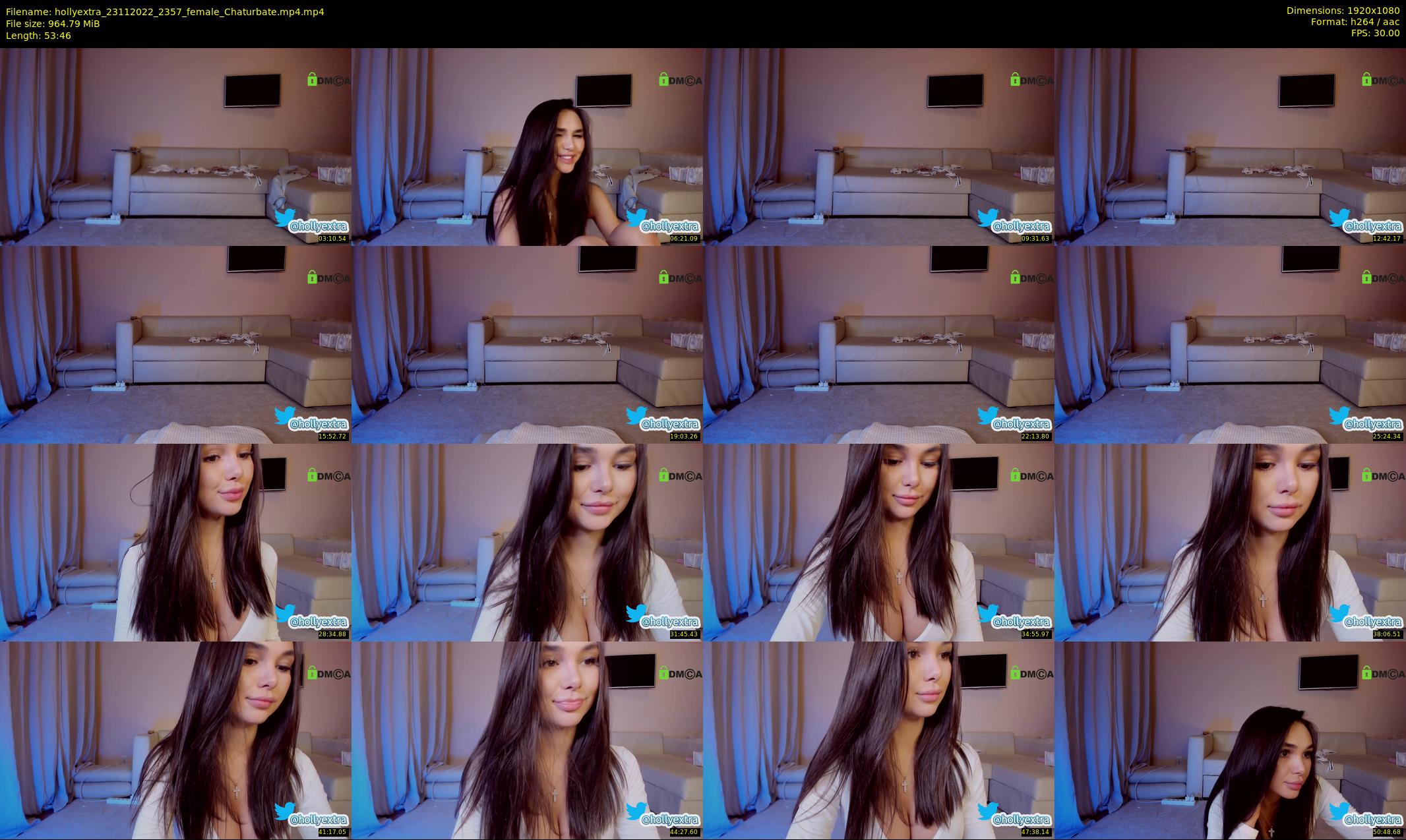 hollyextra — 54 minute Chaturbate female cam show recording, 1080p, Nov 23, 2022