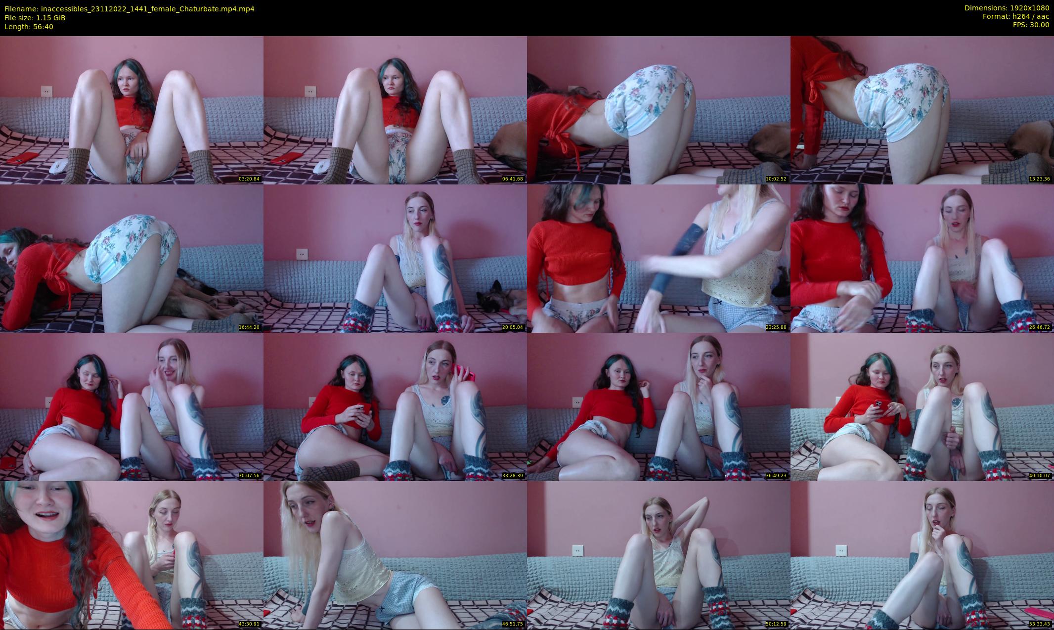 inaccessibles — 57 minute Chaturbate female cam show recording, 1080p, Nov 23, 2022