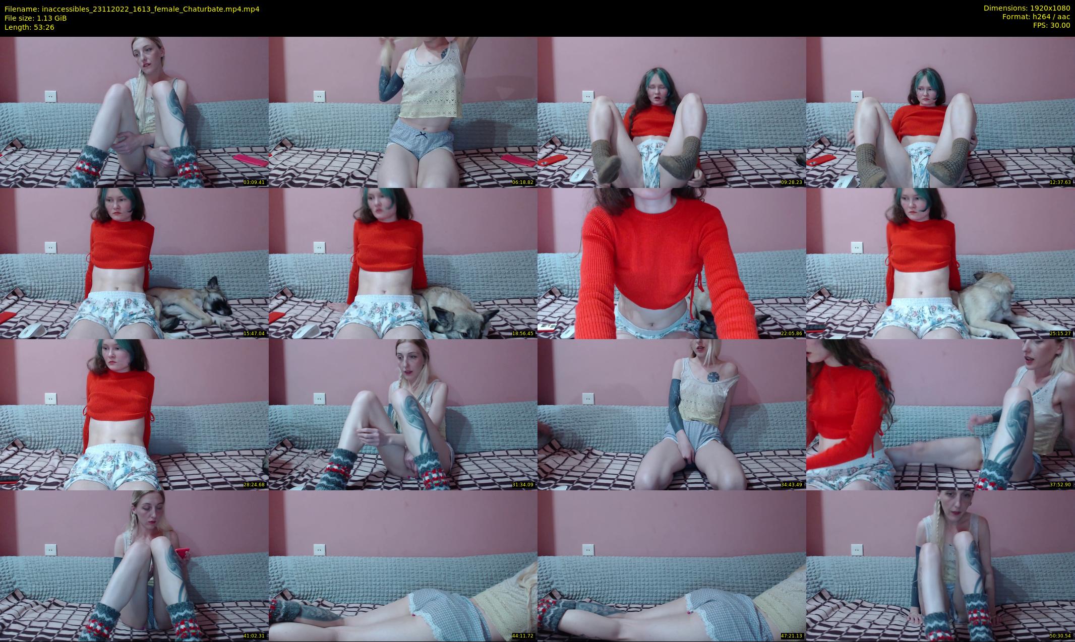 inaccessibles — 54 minute Chaturbate female cam show recording, 1080p, Nov 23, 2022