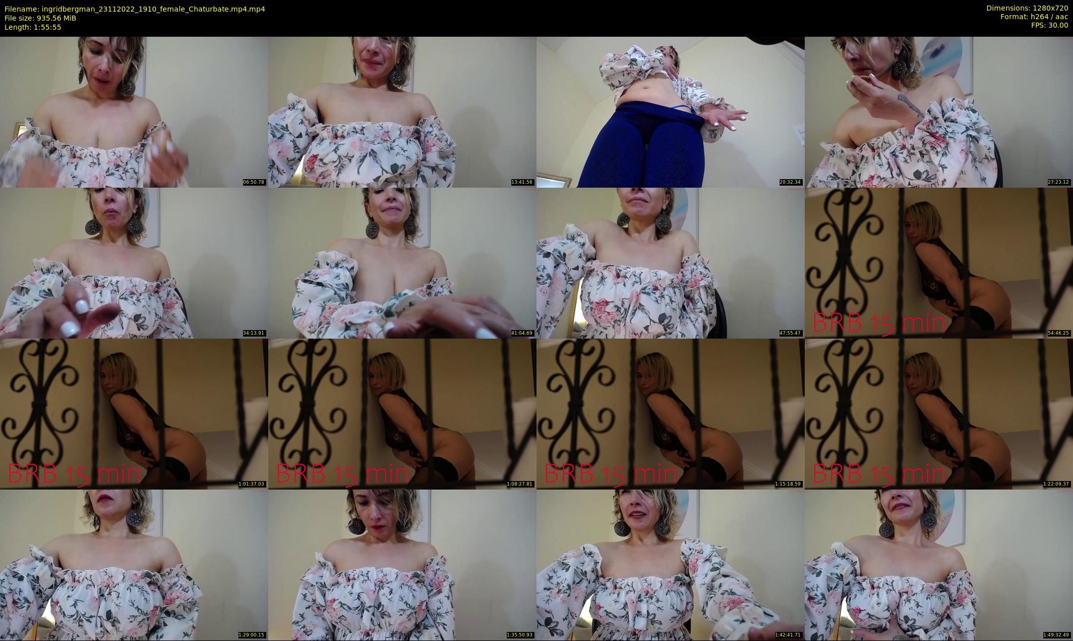 ingridbergman — 116 minute Chaturbate female cam show recording, 720p, Nov 23, 2022