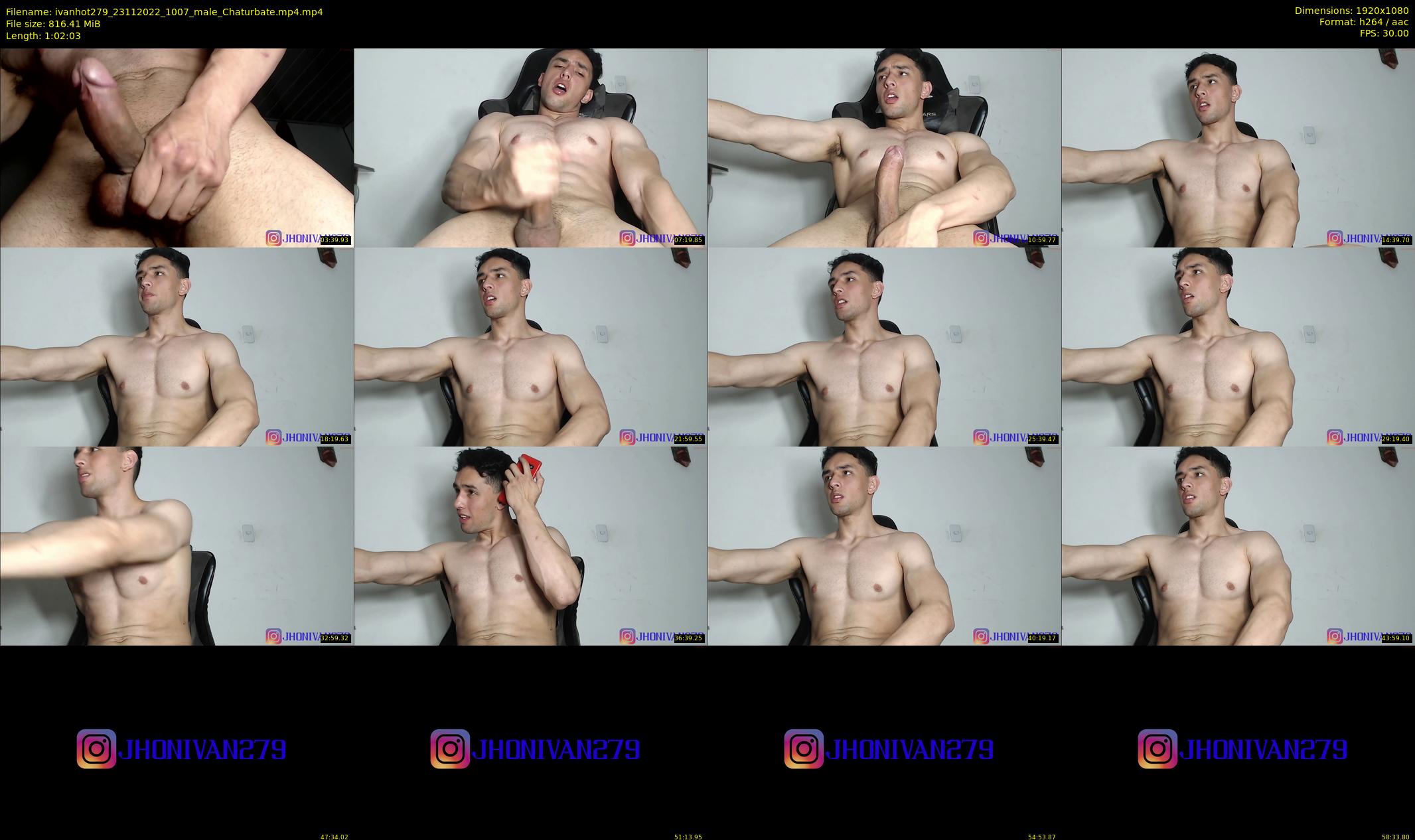 ivanhot279 — 63 minute Chaturbate male cam show recording, 1080p, Nov 23, 2022