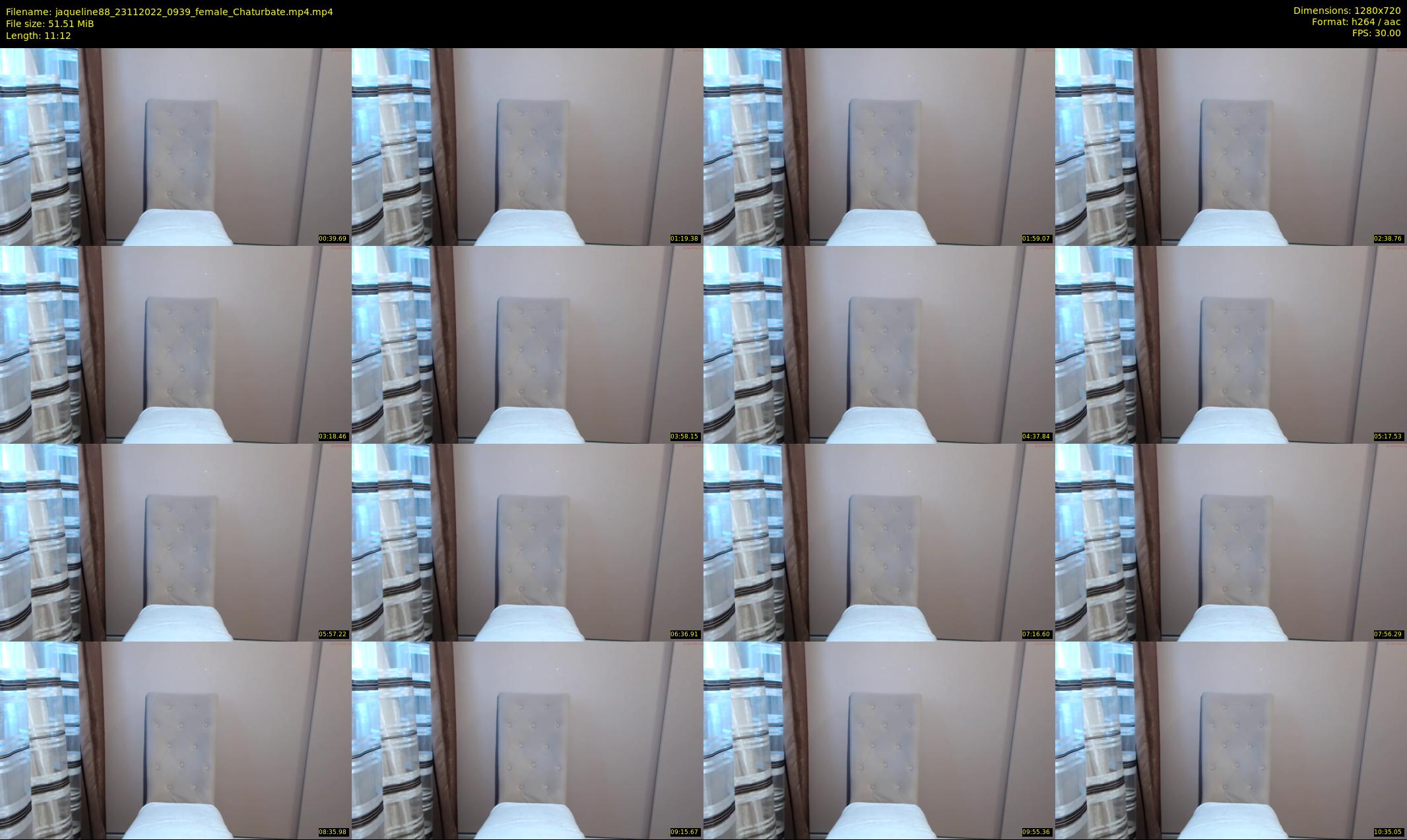 jaqueline88 — 12 minute Chaturbate female cam show recording, 720p, Nov 23, 2022