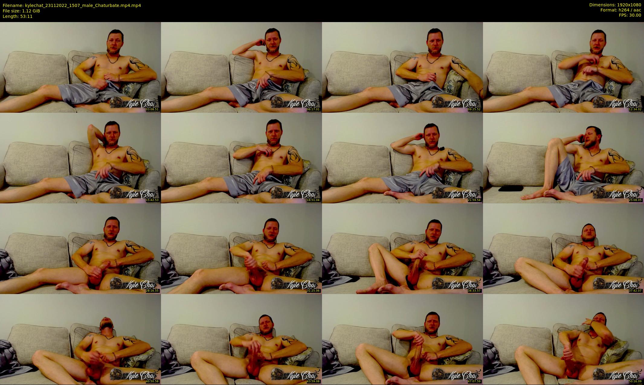 kylechat — 54 minute Chaturbate male cam show recording, 1080p, Nov 23, 2022