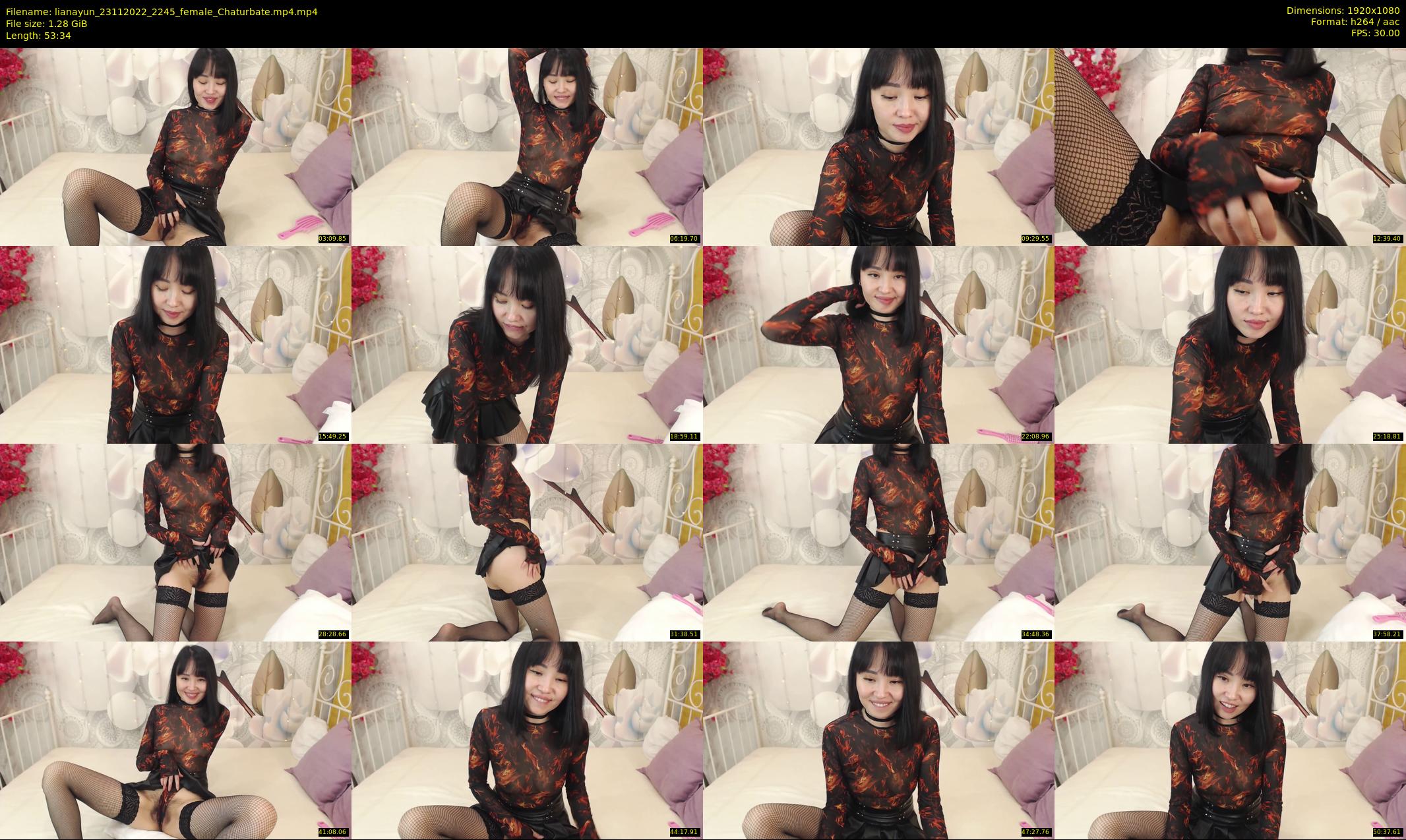 lianayun — 54 minute Chaturbate female cam show recording, 1080p, Nov 23, 2022
