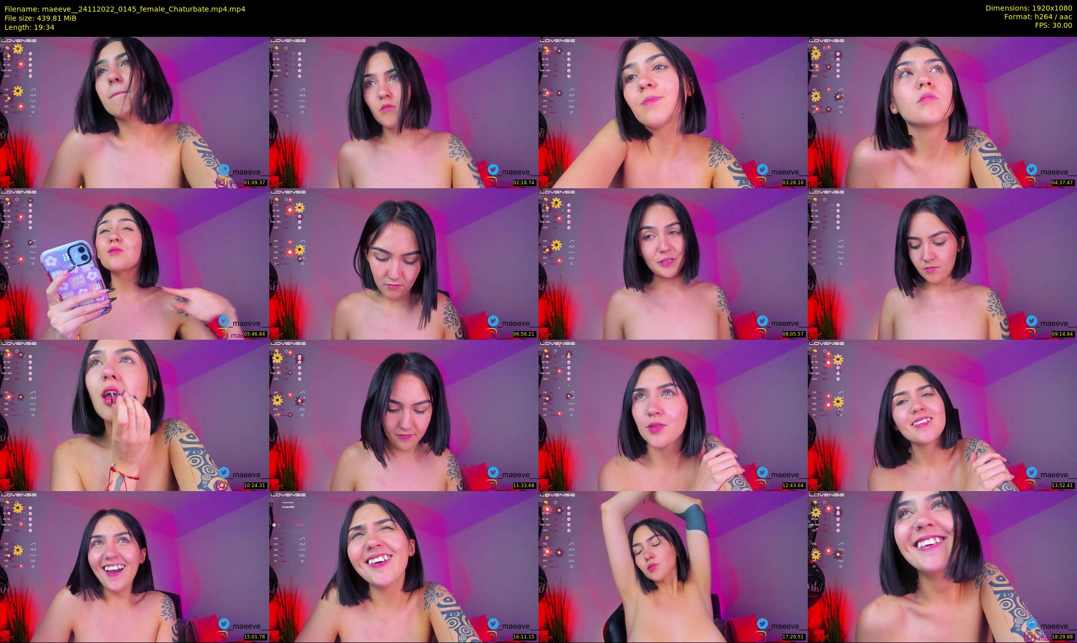 maeeve_ — 20 minute Chaturbate female cam show recording, 1080p, Nov 24, 2022