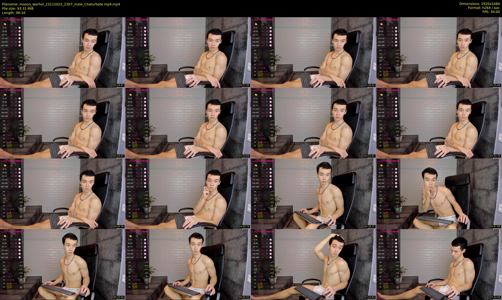mason_warhol — 9 minute Chaturbate male cam show recording, 1080p, Nov 23, 2022