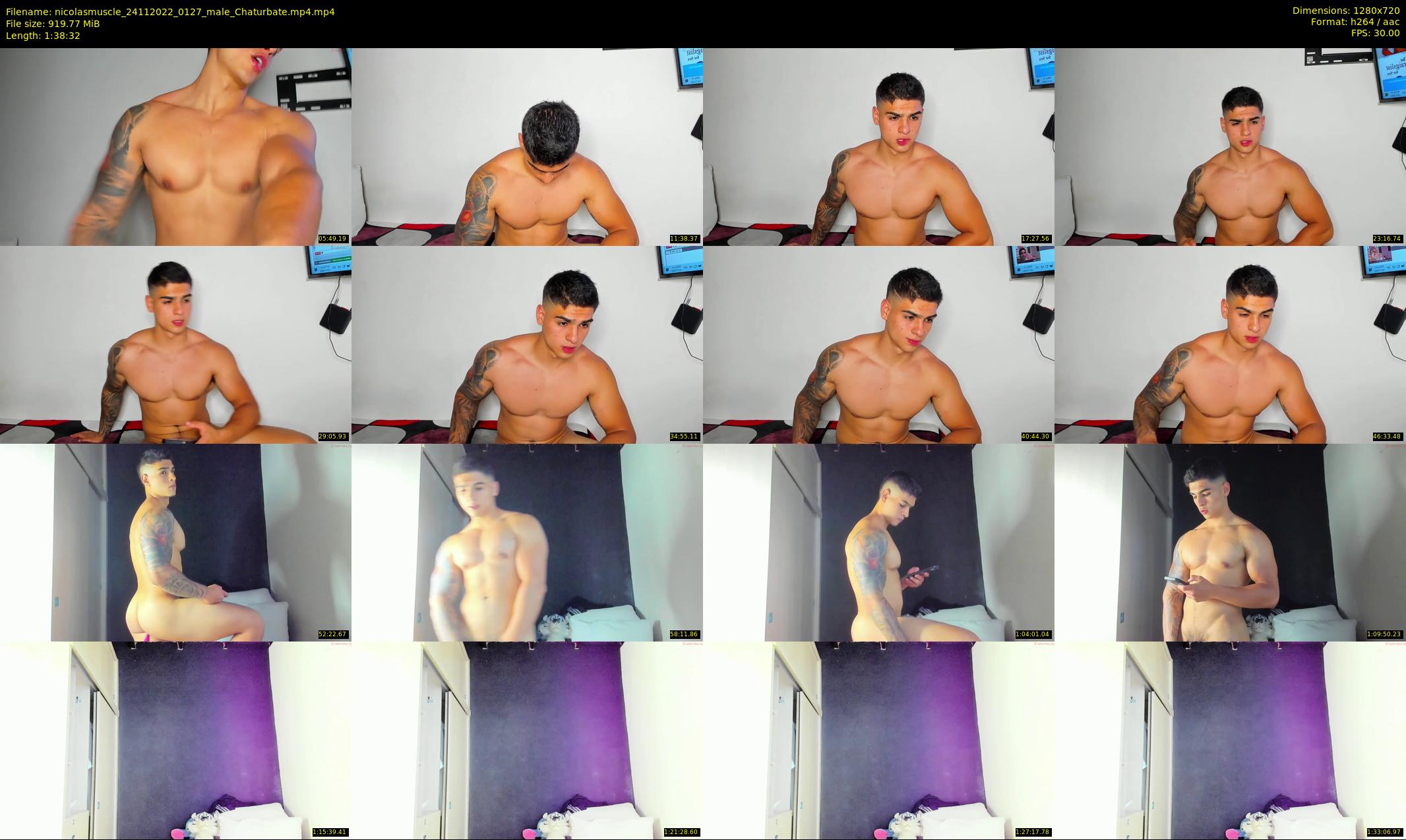 nicolasmuscle — 99 minute Chaturbate male cam show recording, 720p, Nov 24, 2022