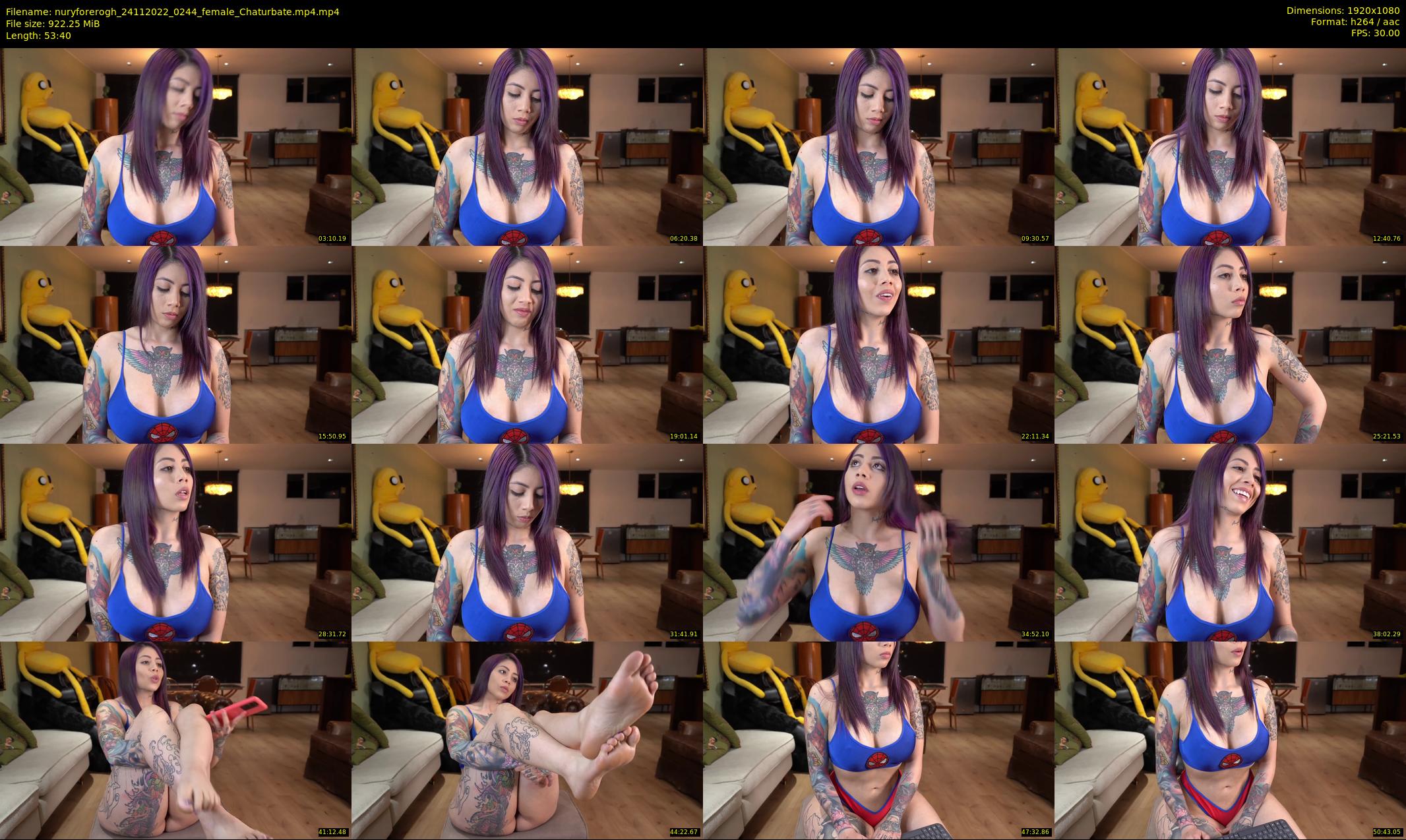 nuryforerogh — 54 minute Chaturbate female cam show recording, 1080p, Nov 24, 2022