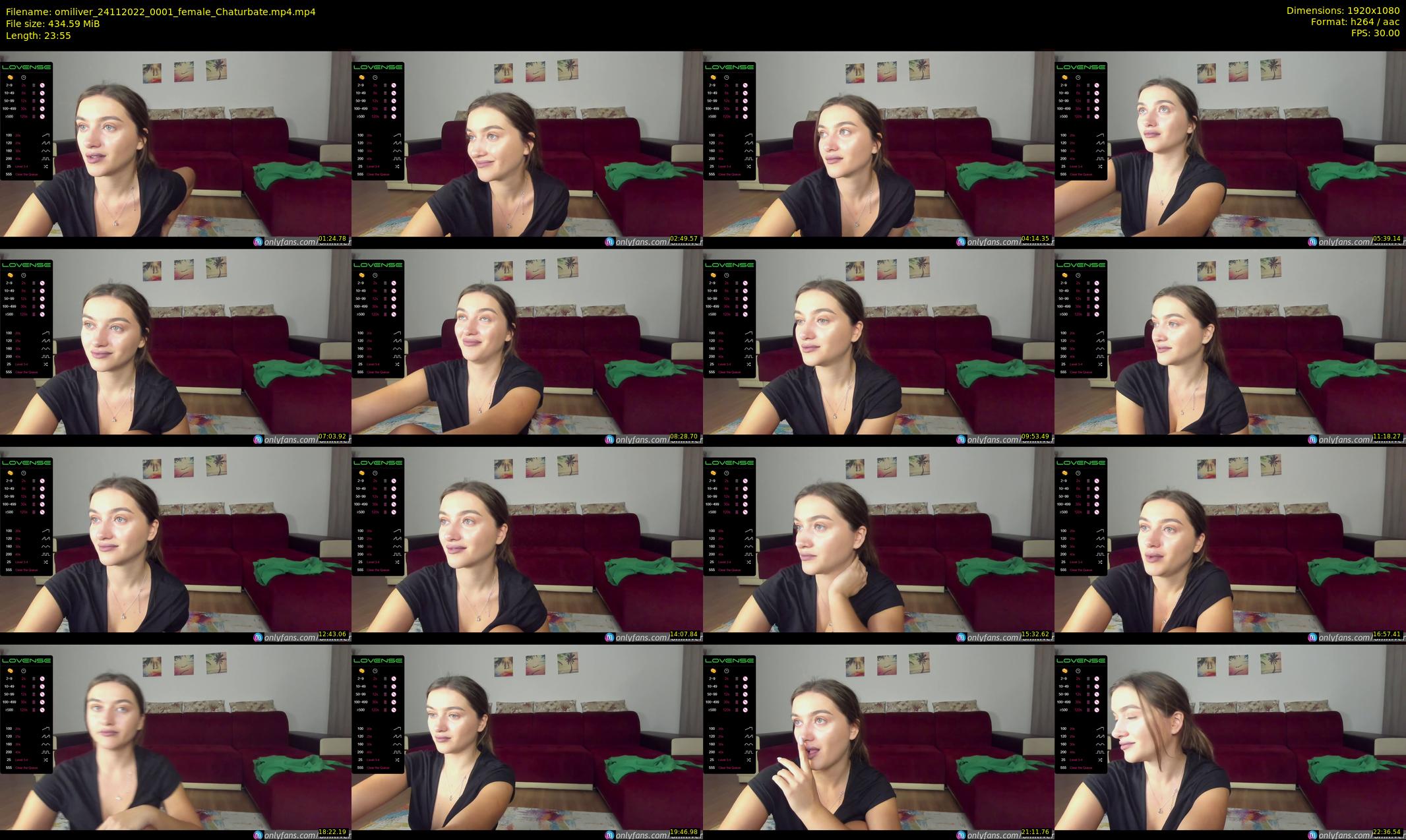 omiliver — 24 minute Chaturbate female cam show recording, 1080p, Nov 24, 2022