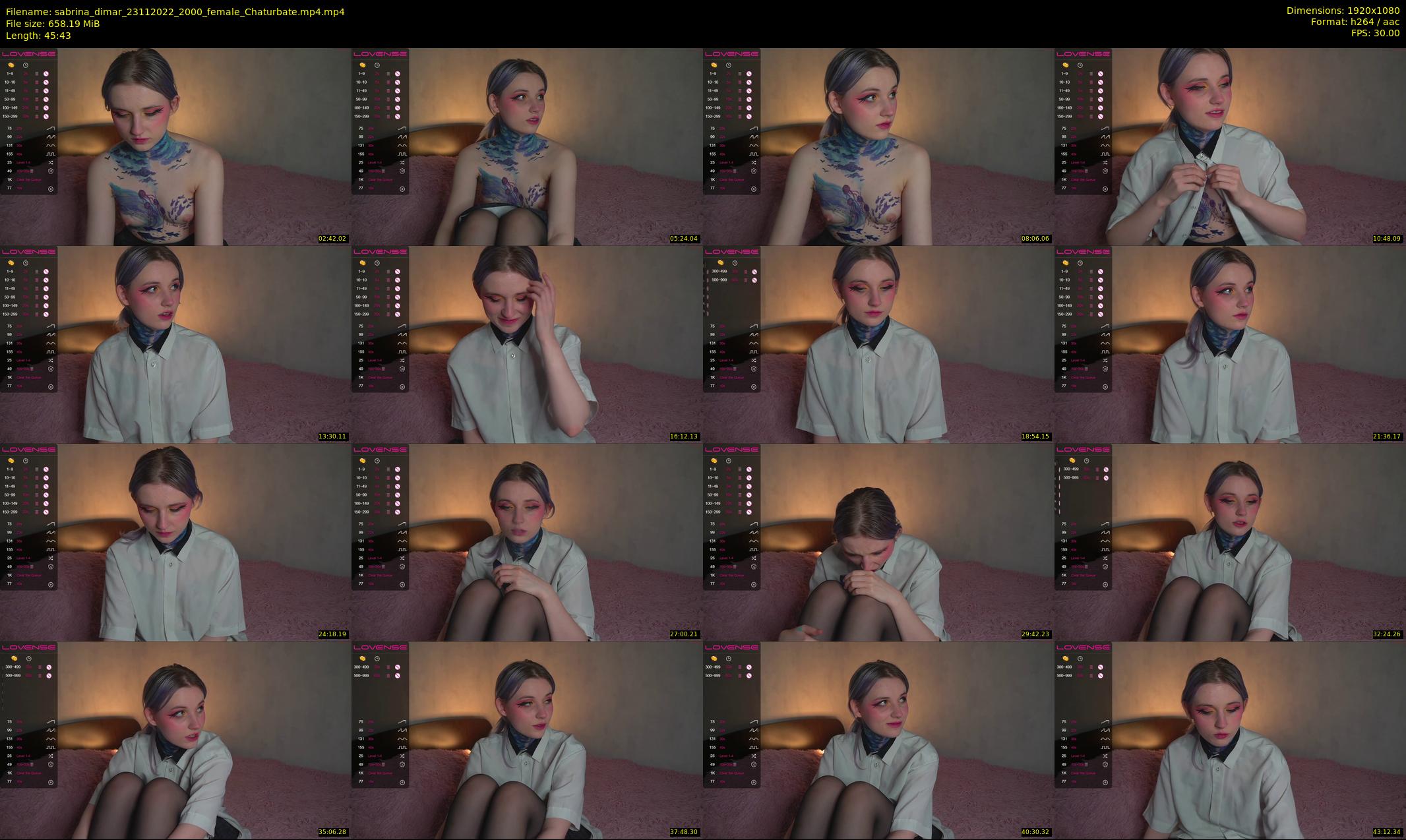 sabrina_dimar — 46 minute Chaturbate female cam show recording, 1080p, Nov 23, 2022