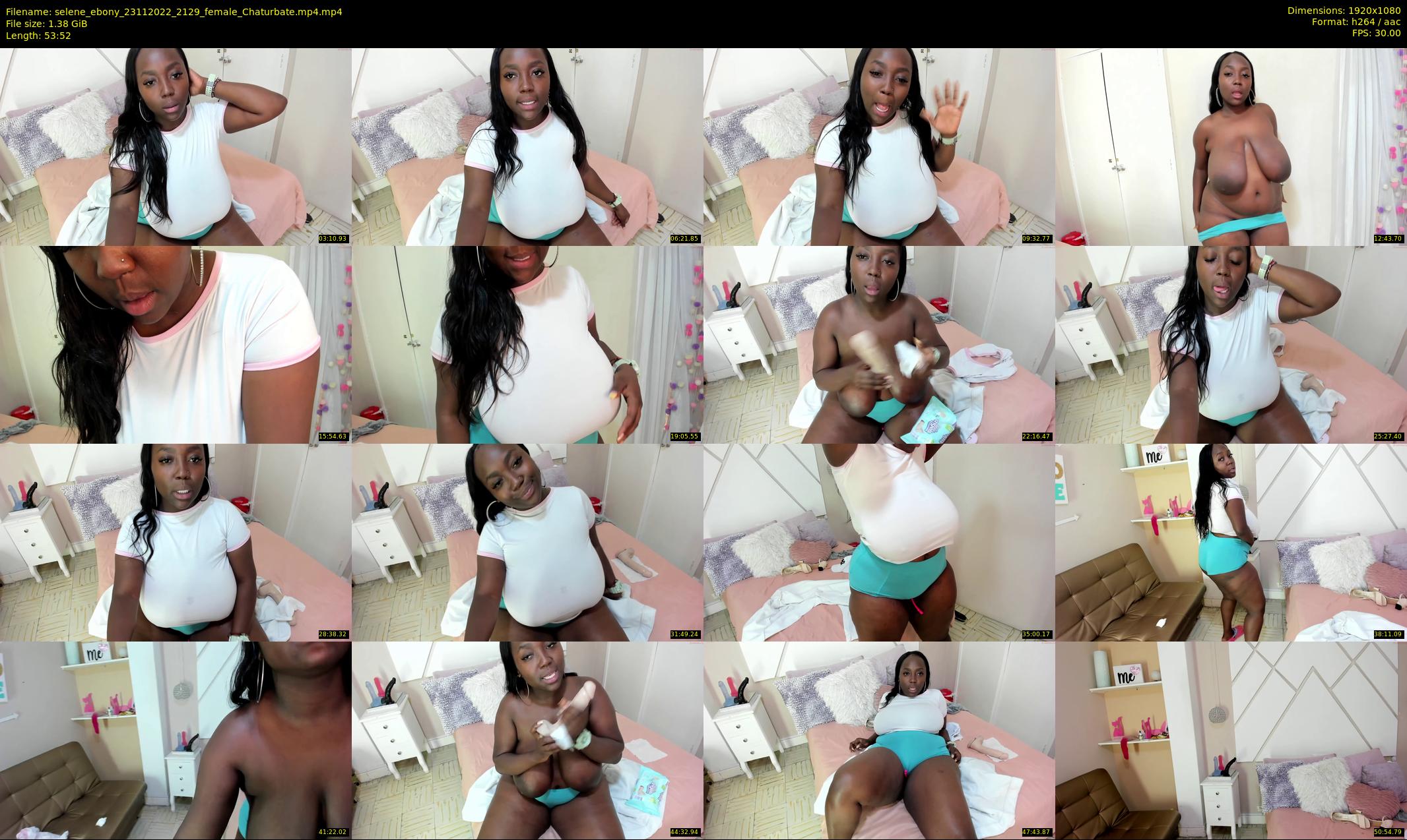 selene_ebony — 54 minute Chaturbate female cam show recording, 1080p, Nov 23, 2022