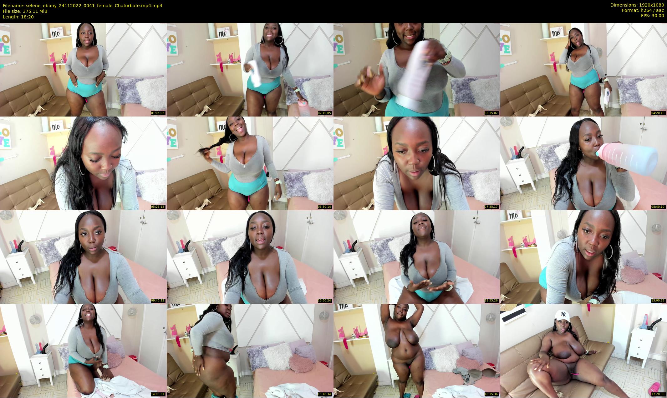 selene_ebony — 19 minute Chaturbate female cam show recording, 1080p, Nov 24, 2022