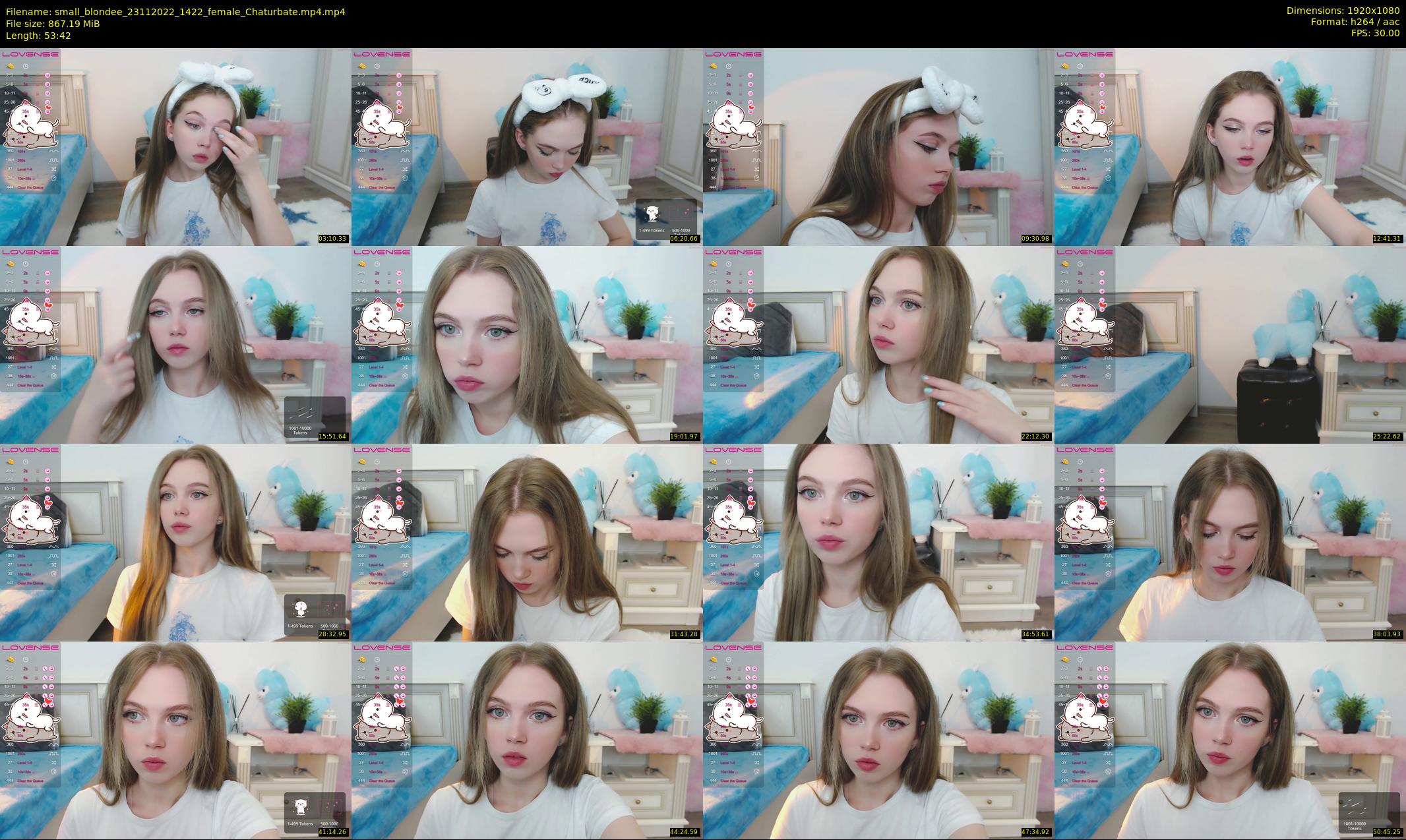 small_blondee — 54 minute Chaturbate female cam show recording, 1080p, Nov 23, 2022