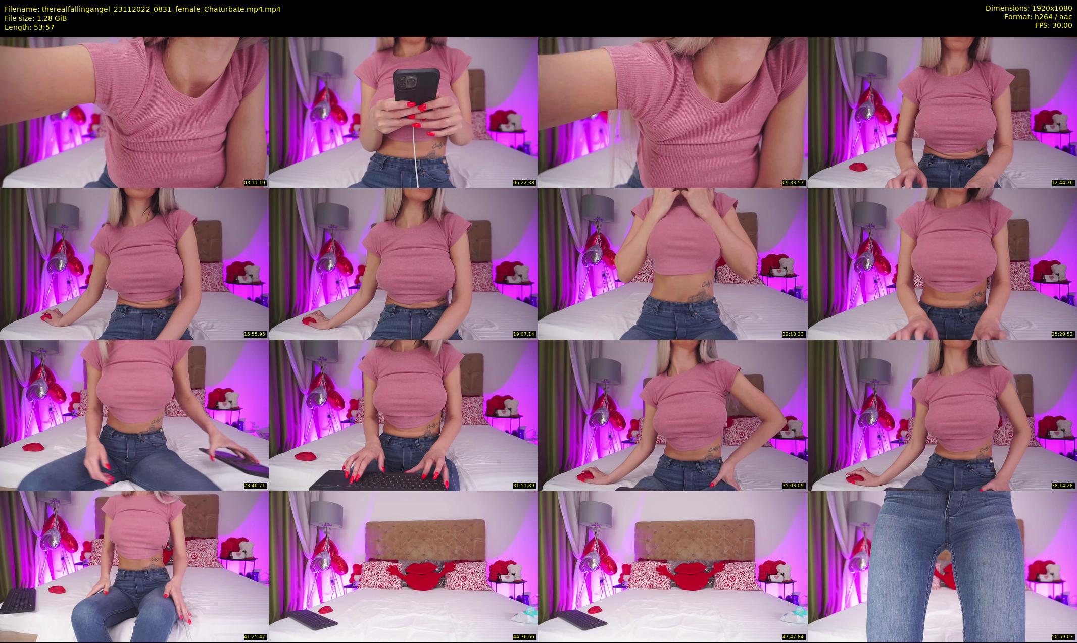 therealfallingangel — 54 minute Chaturbate female cam show recording, 1080p, Nov 23, 2022