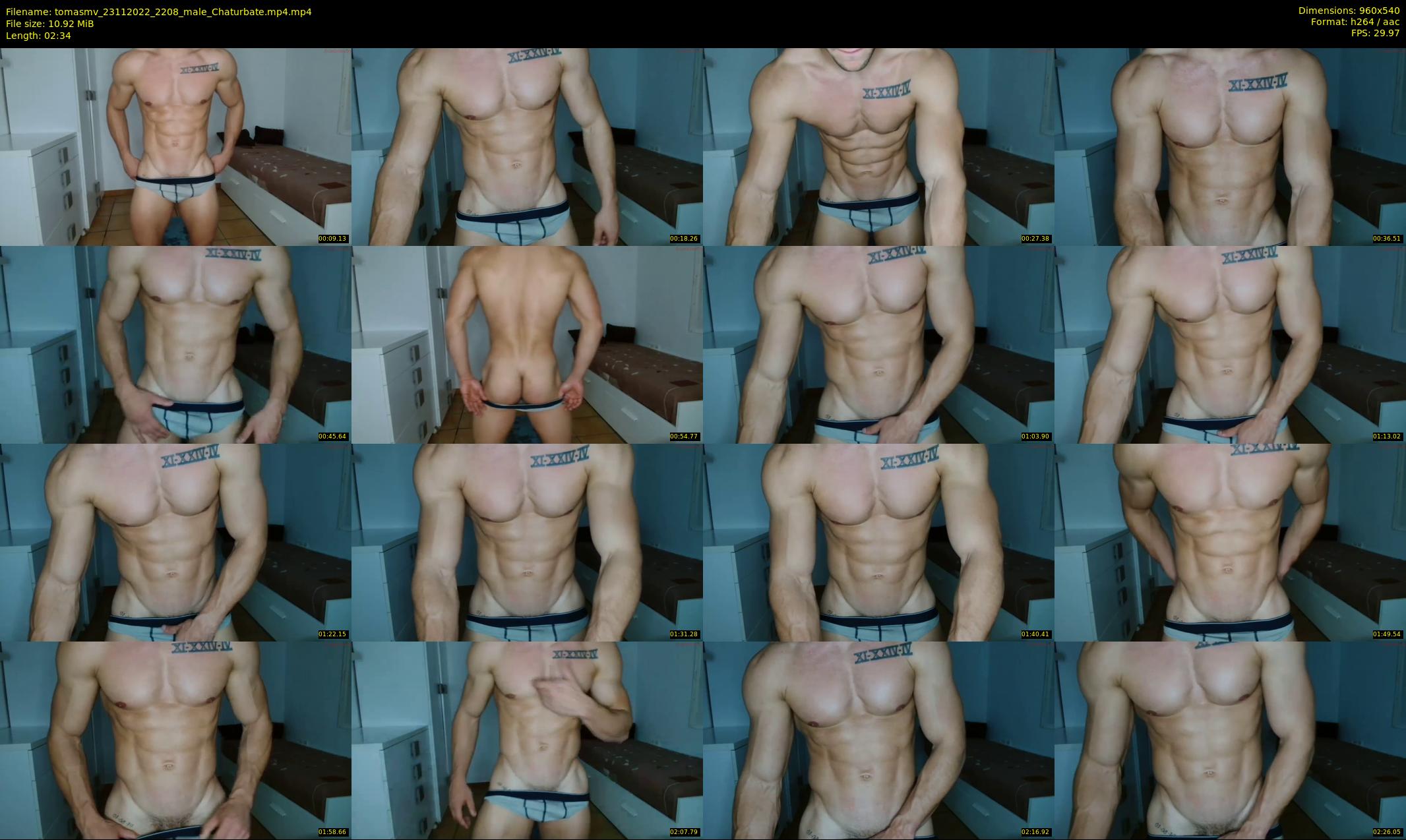tomasmv — 3 minute Chaturbate male cam show recording, 480p, Nov 23, 2022