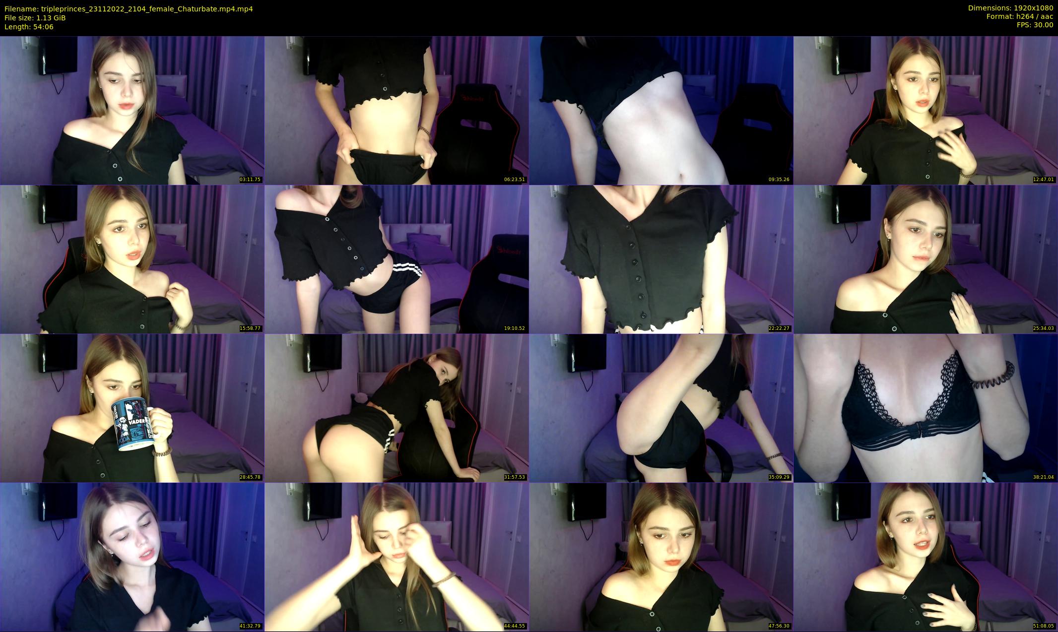 tripleprinces — 55 minute Chaturbate female cam show recording, 1080p, Nov 23, 2022