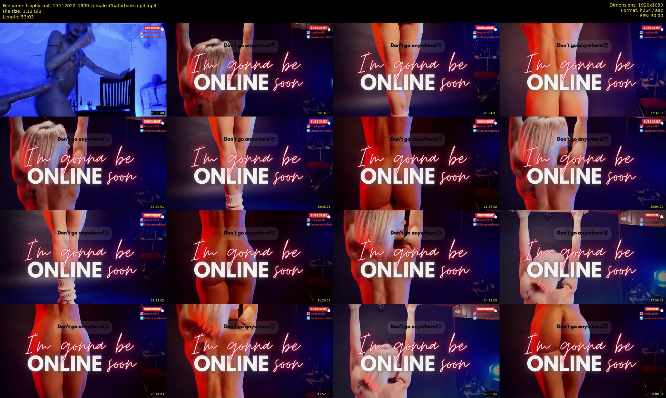 trophy_milf — 54 minute Chaturbate female cam show recording, 1080p, Nov 23, 2022