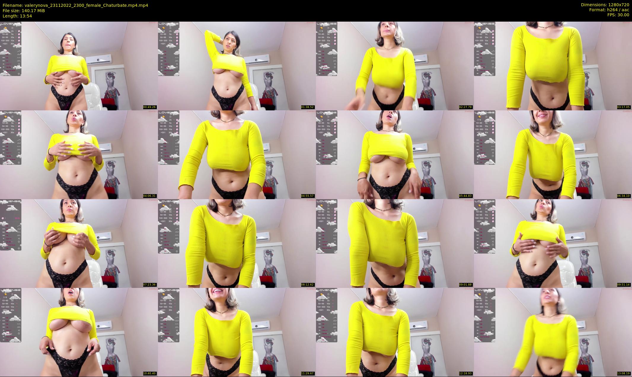 valerynova — 14 minute Chaturbate female cam show recording, 720p, Nov 23, 2022