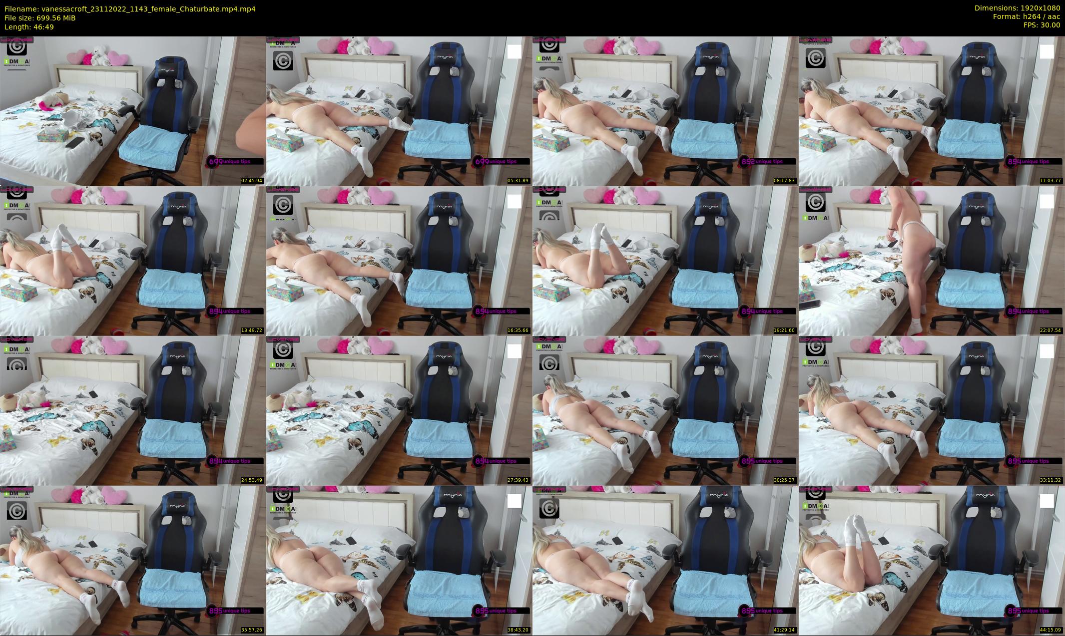 vanessacroft — 47 minute Chaturbate female cam show recording, 1080p, Nov 23, 2022