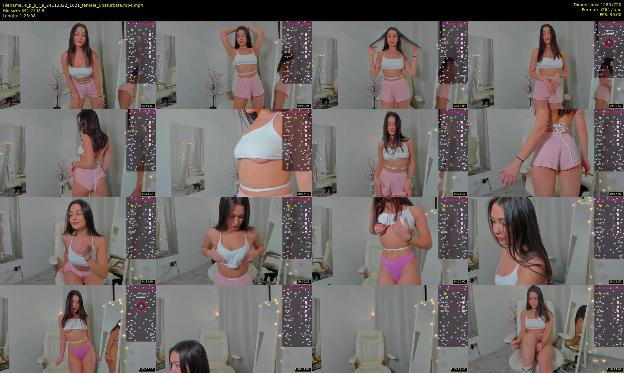 a_p_p_l_e — 84 minute Chaturbate female cam show recording, 720p, Nov 24, 2022