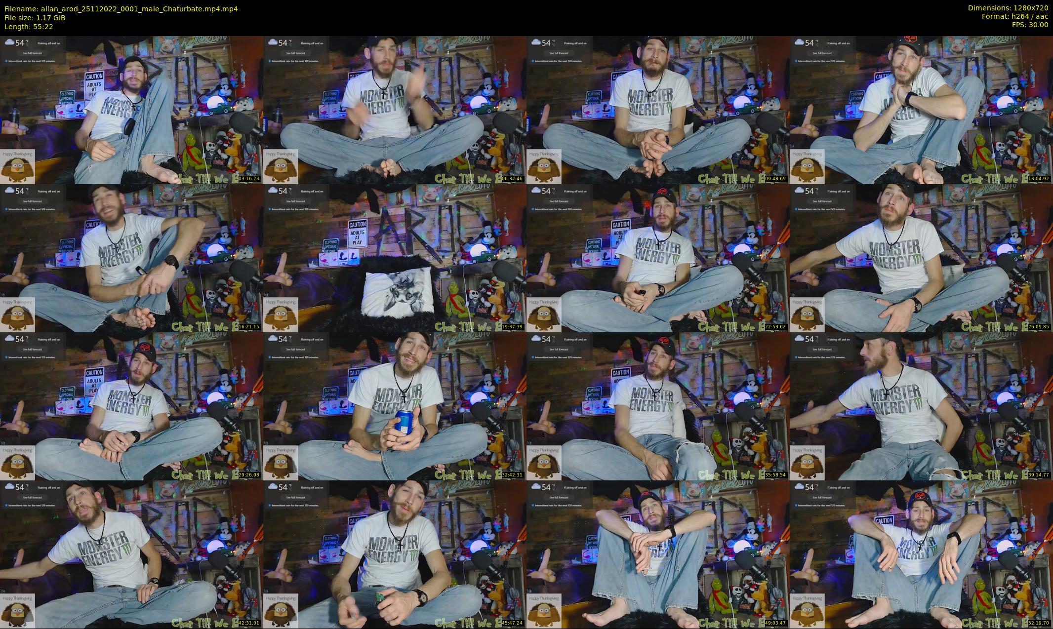 allan_arod — 56 minute Chaturbate male cam show recording, 720p, Nov 25, 2022