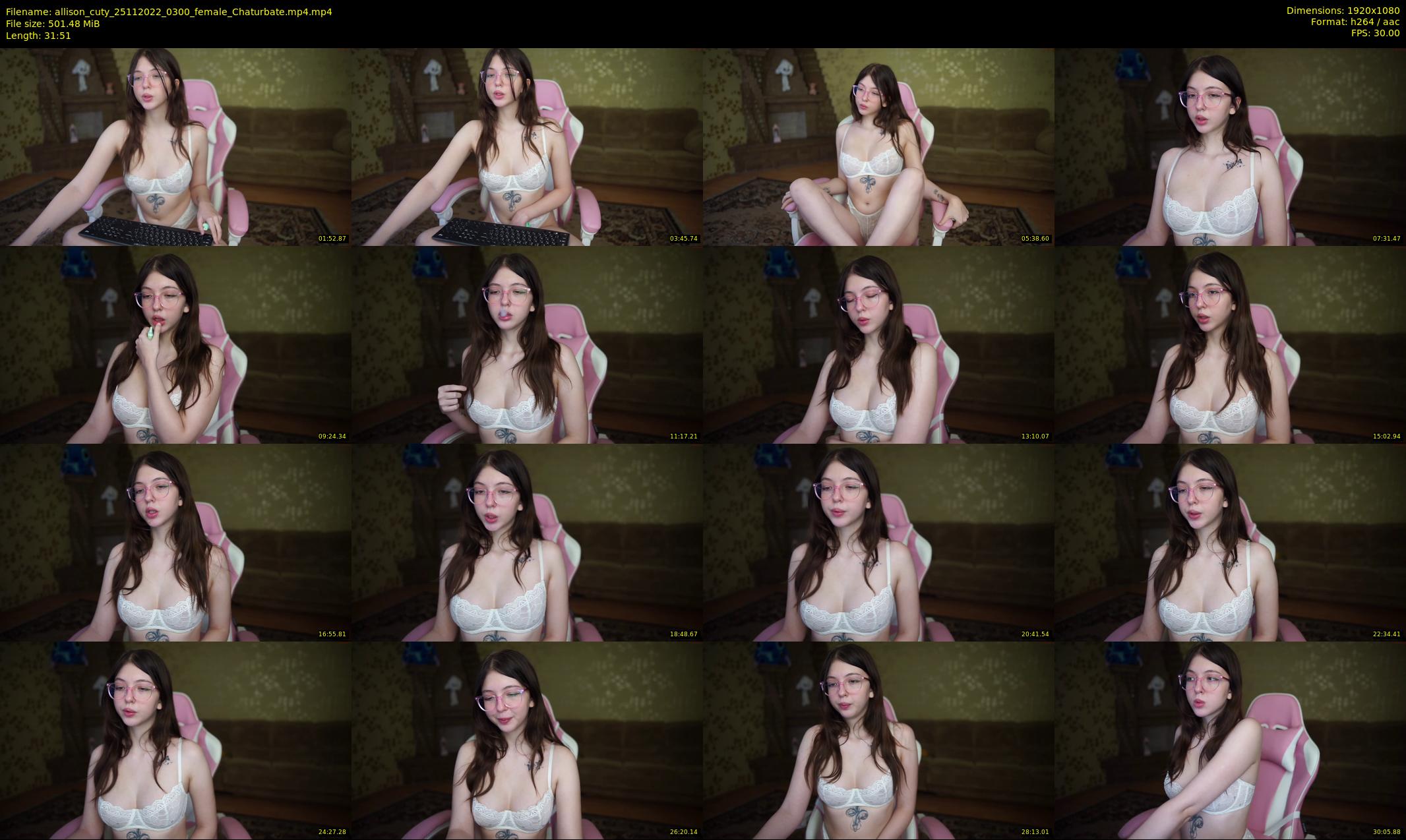 allison_cuty — 32 minute Chaturbate female cam show recording, 1080p, Nov 25, 2022
