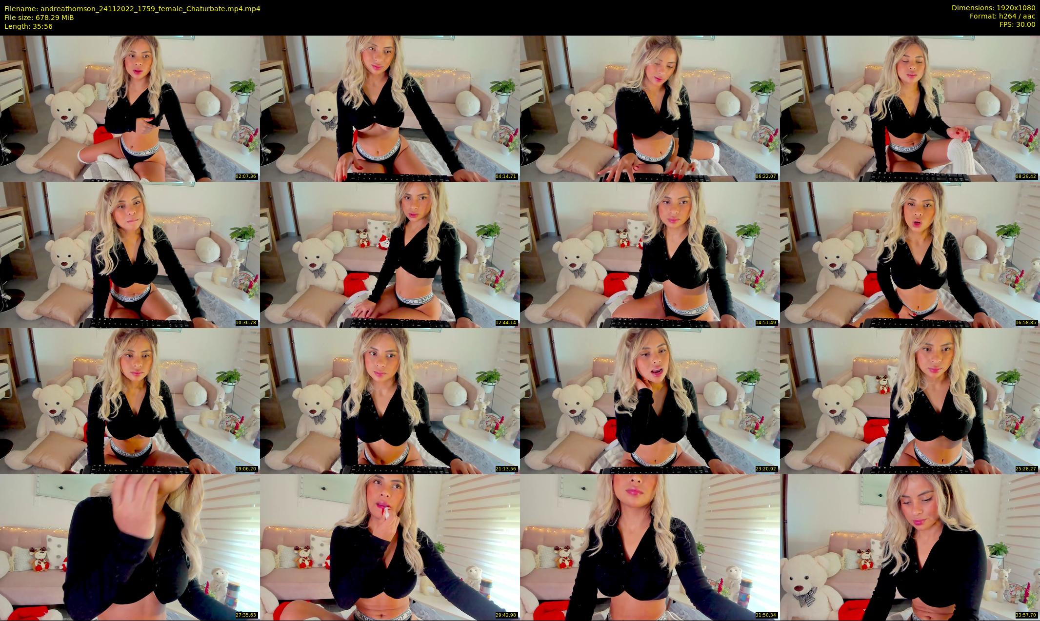 andreathomson — 36 minute Chaturbate female cam show recording, 1080p, Nov 24, 2022