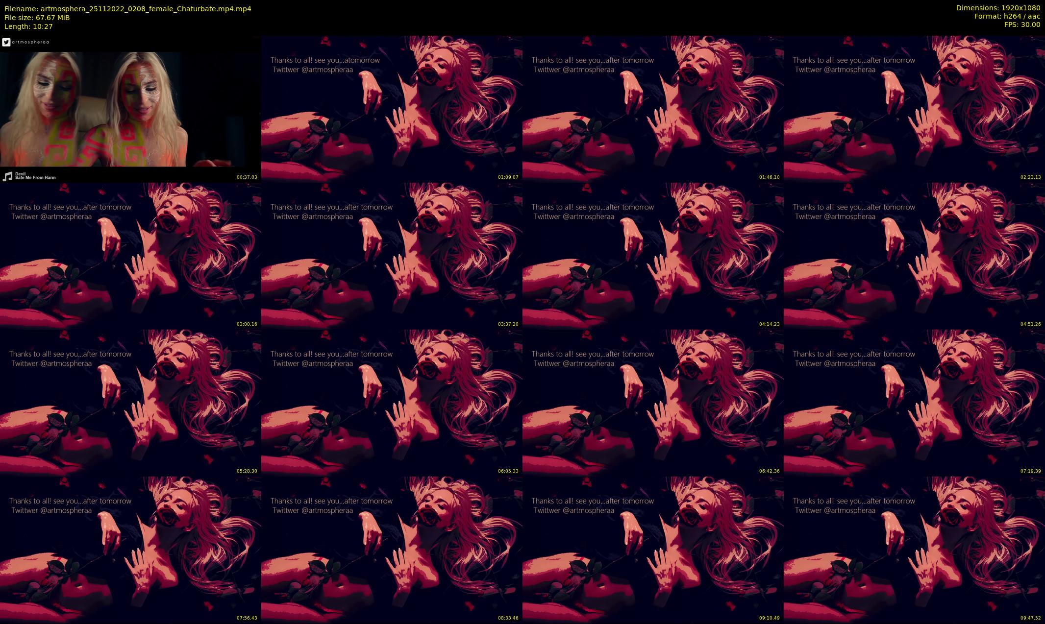 artmosphera — 11 minute Chaturbate female cam show recording, 1080p, Nov 25, 2022