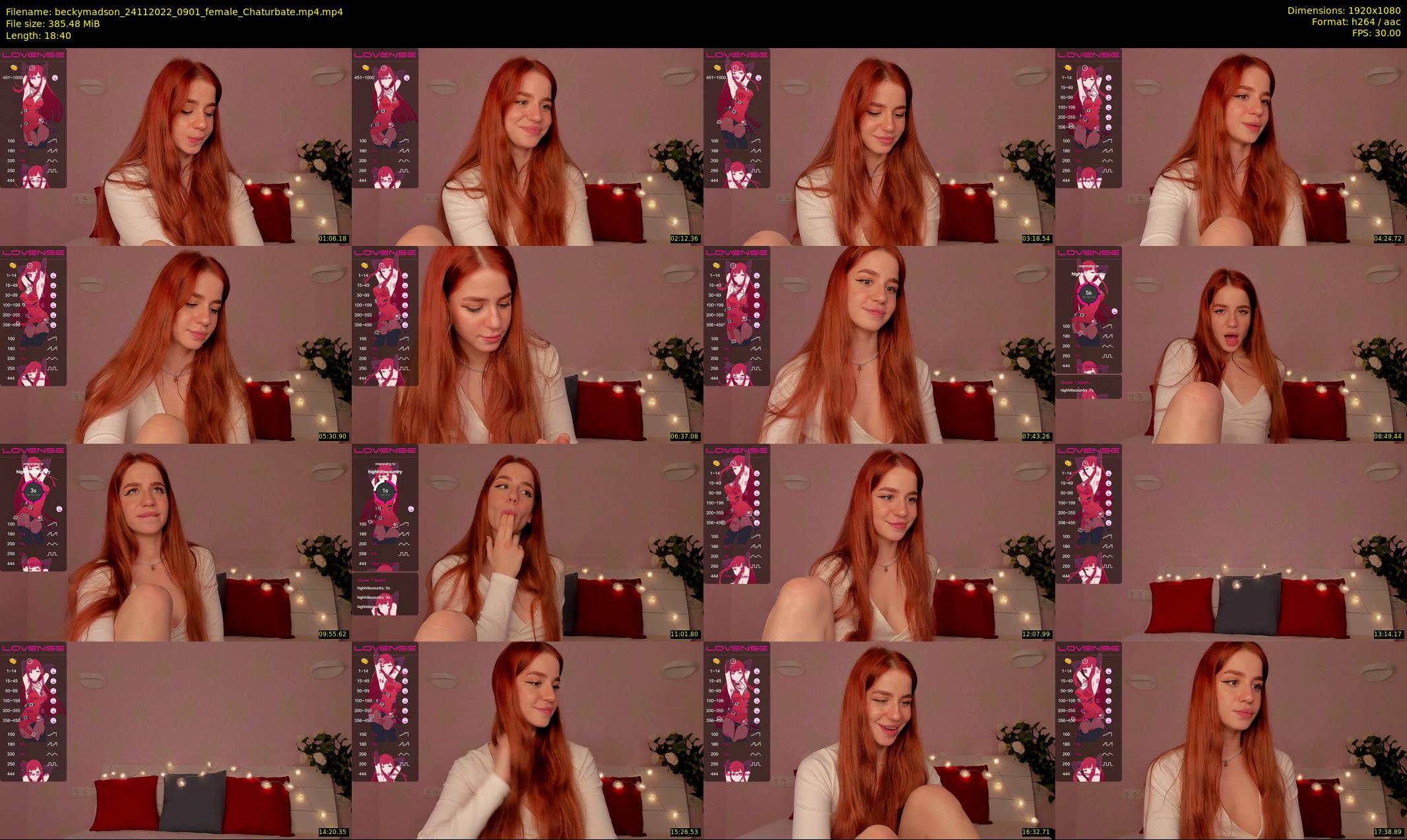 beckymadson — 19 minute Chaturbate female cam show recording, 1080p, Nov 24, 2022
