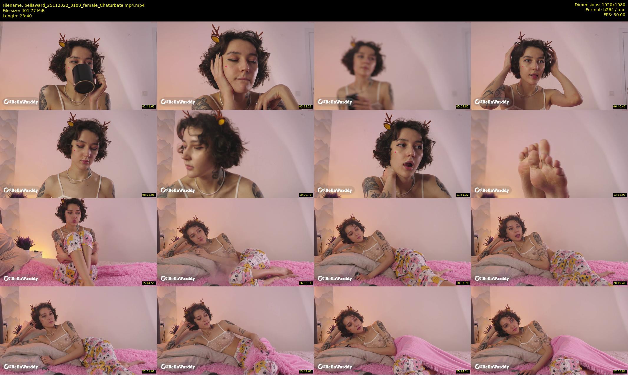 bellaward — 29 minute Chaturbate female cam show recording, 1080p, Nov 25, 2022