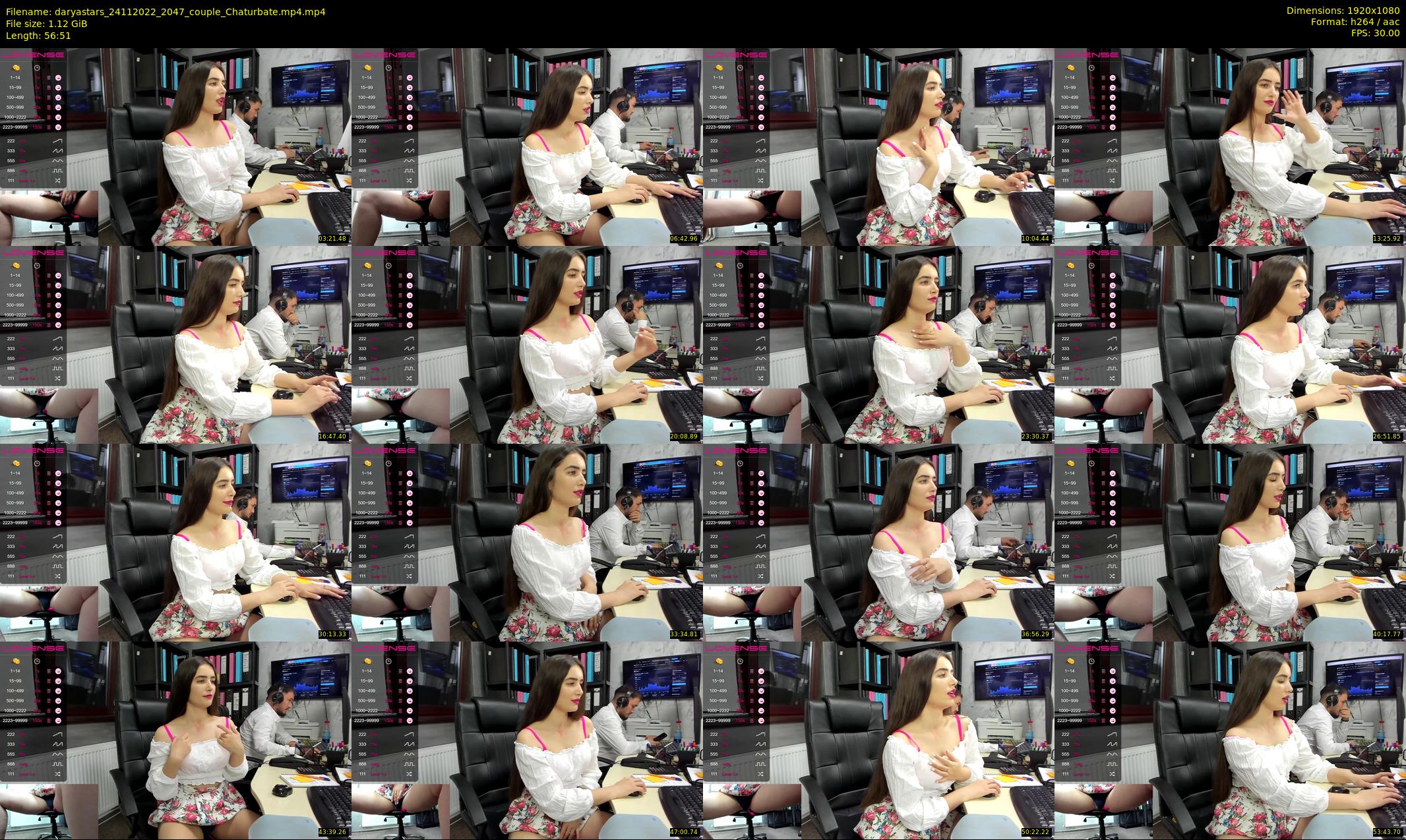 daryastars — 57 minute Chaturbate couple cam show recording, 1080p, Nov 24, 2022