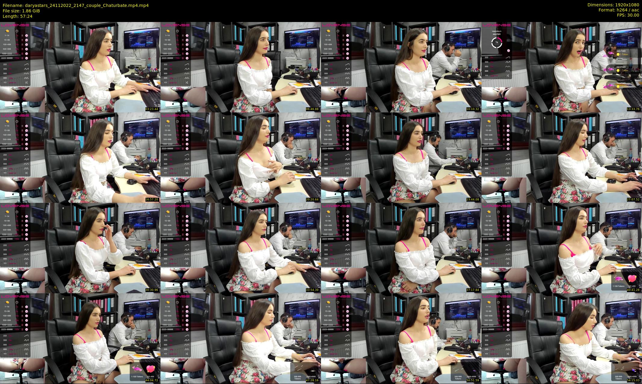 daryastars — 58 minute Chaturbate couple cam show recording, 1080p, Nov 24, 2022