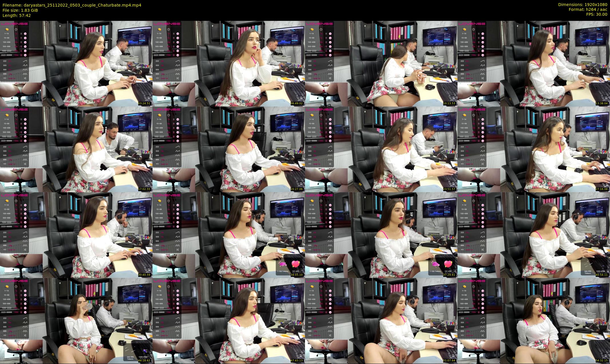 daryastars — 58 minute Chaturbate couple cam show recording, 1080p, Nov 25, 2022