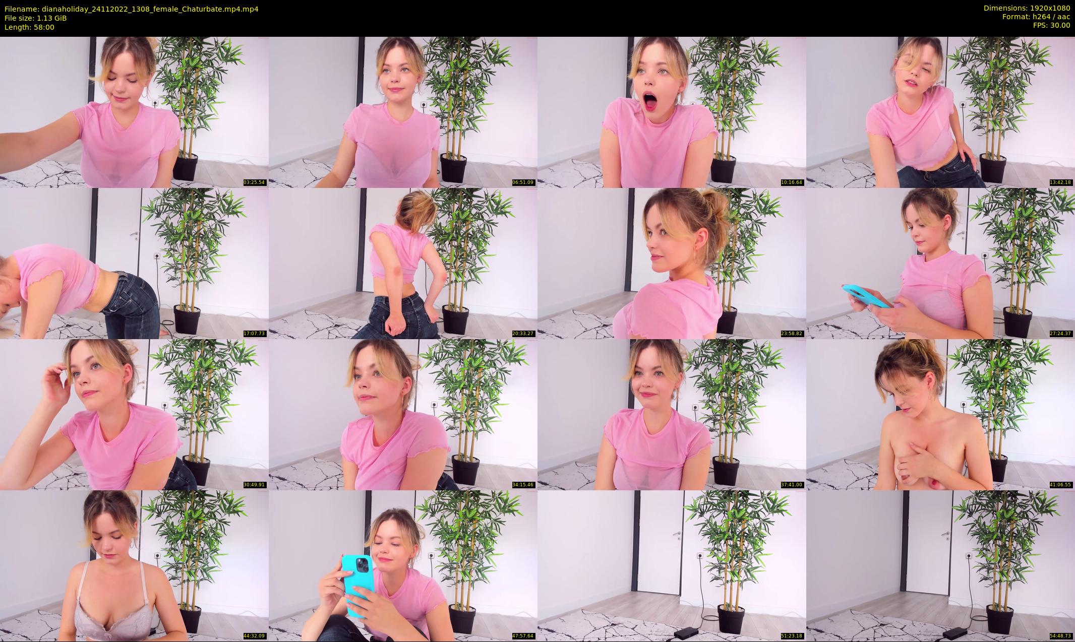 dianaholiday — 58 minute Chaturbate female cam show recording, 1080p, Nov 24, 2022