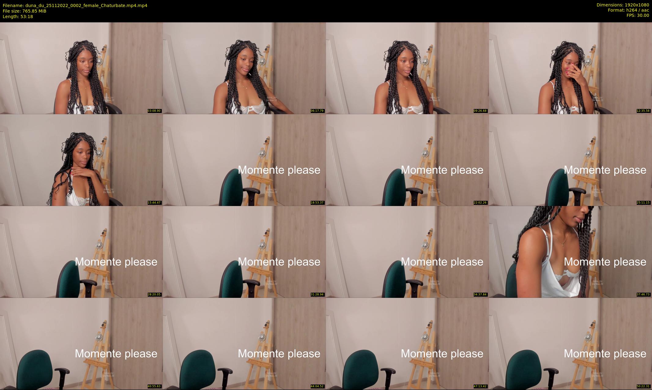 duna_du — 54 minute Chaturbate female cam show recording, 1080p, Nov 25, 2022