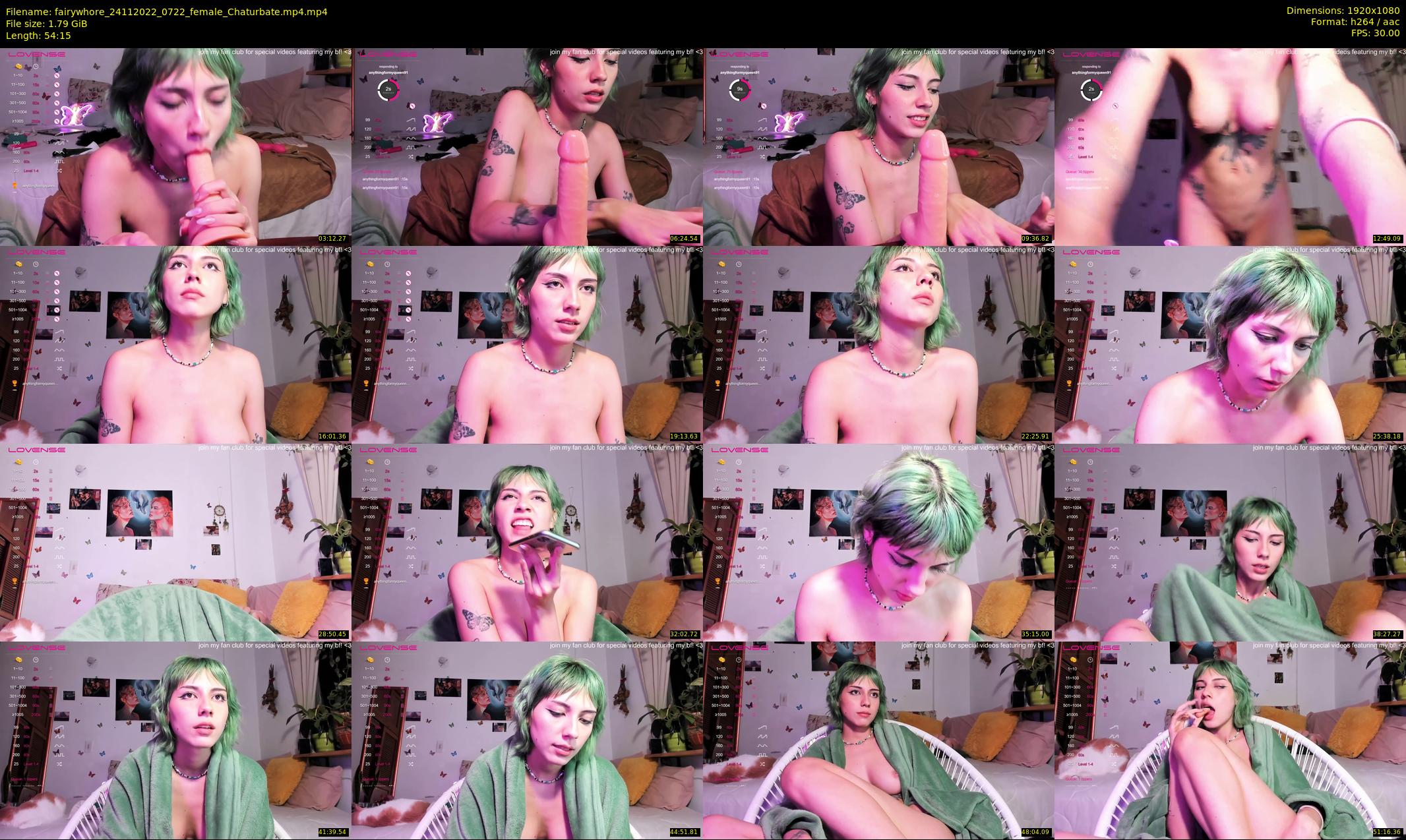 fairywhore — 55 minute Chaturbate female cam show recording, 1080p, Nov 24, 2022