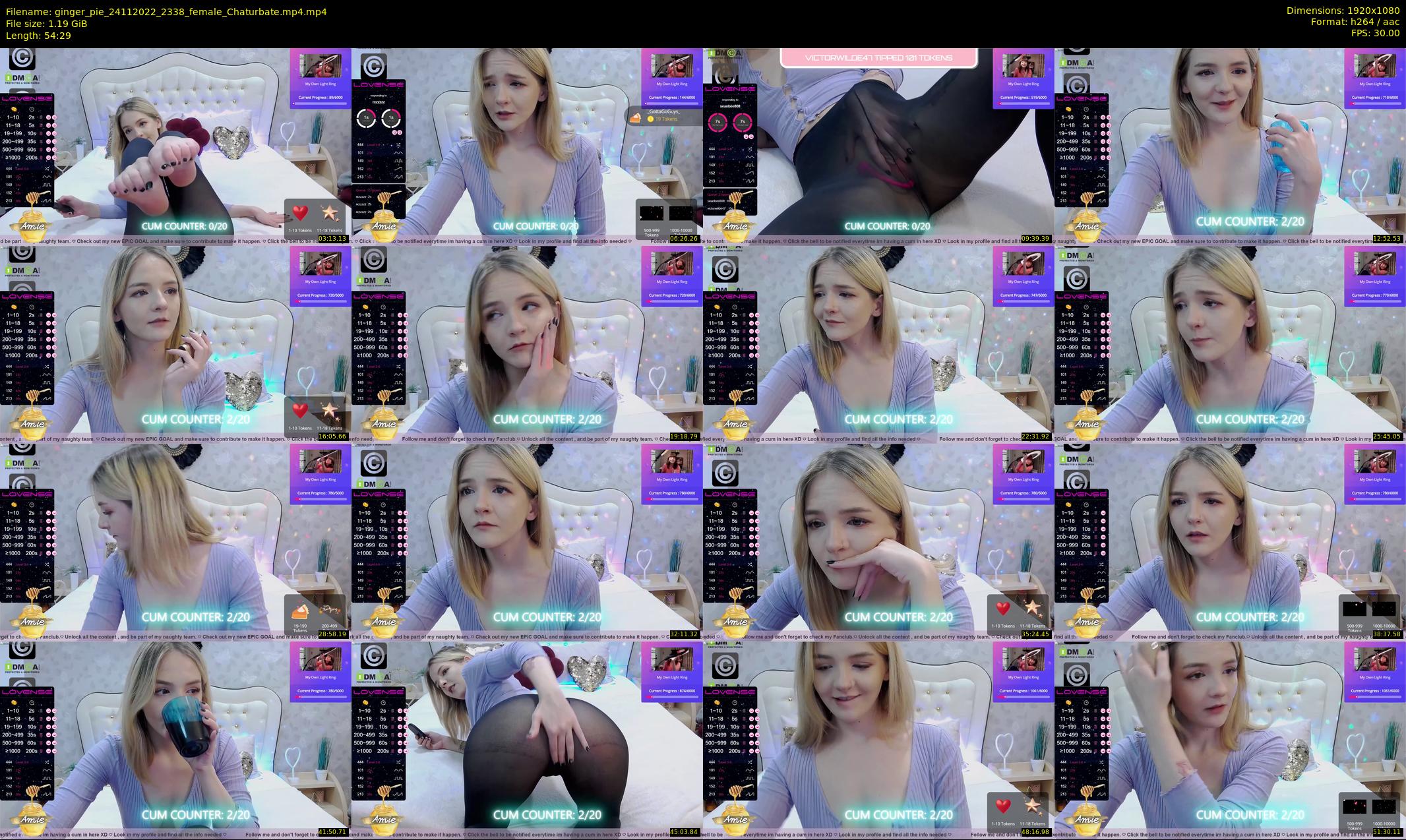 ginger_pie — 55 minute Chaturbate female cam show recording, 1080p, Nov 24, 2022