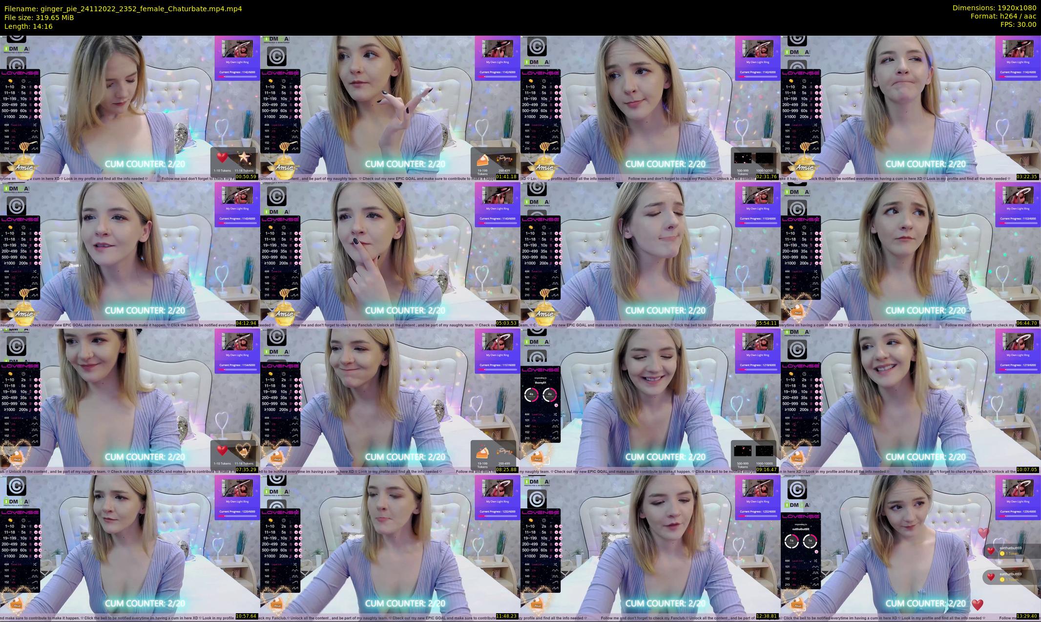 ginger_pie — 15 minute Chaturbate female cam show recording, 1080p, Nov 24, 2022