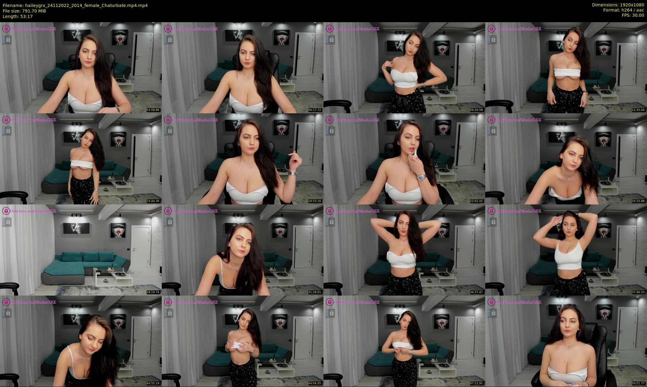haileygrx — 54 minute Chaturbate female cam show recording, 1080p, Nov 24, 2022
