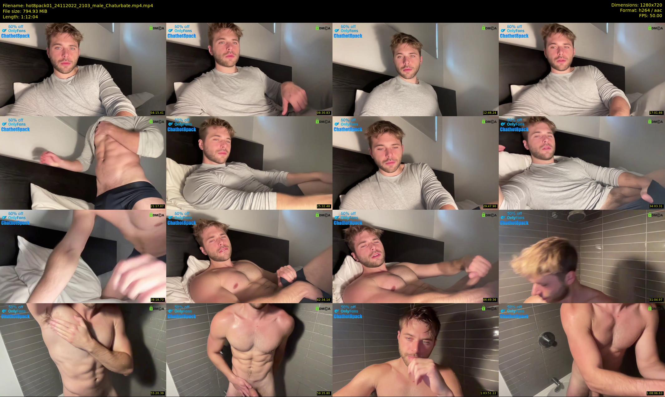 hot8pack01 — 73 minute Chaturbate male cam show recording, 720p, Nov 24, 2022