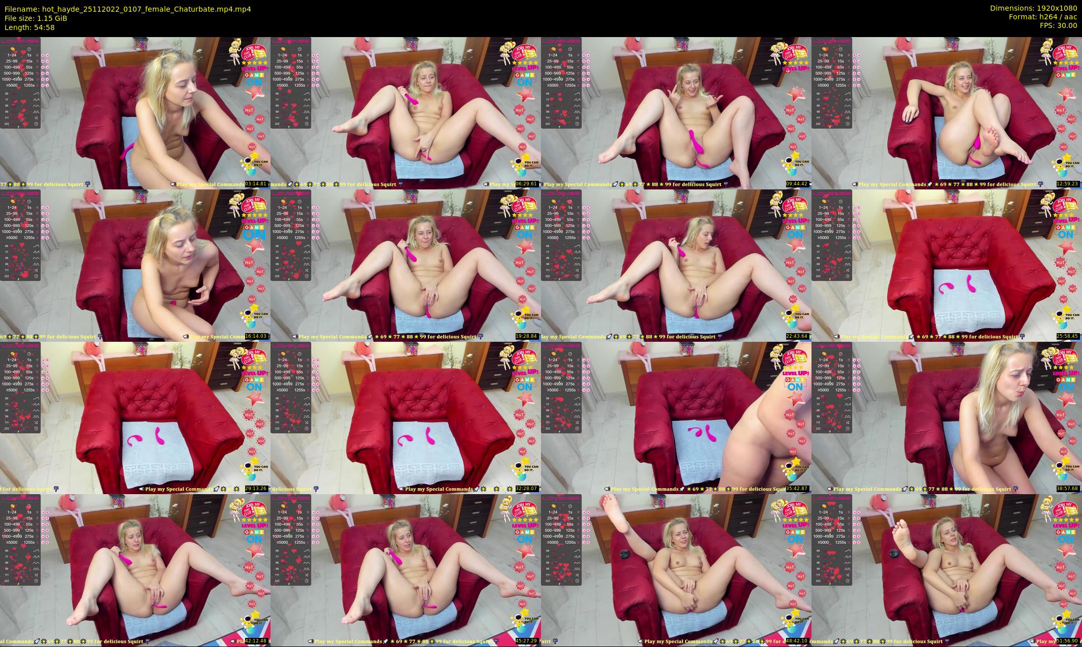 hot_hayde — 55 minute Chaturbate female cam show recording, 1080p, Nov 25, 2022