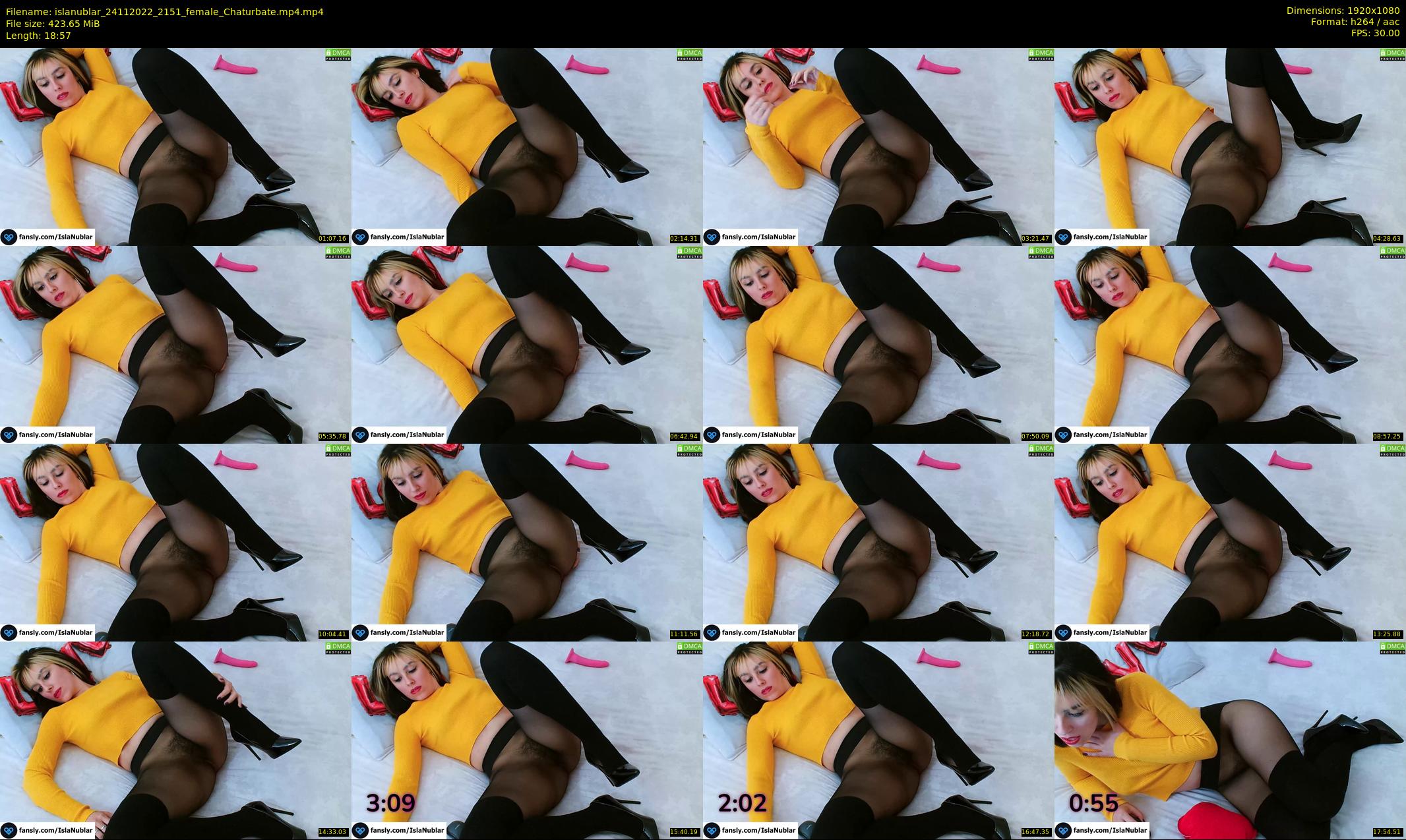 islanublar — 19 minute Chaturbate female cam show recording, 1080p, Nov 24, 2022