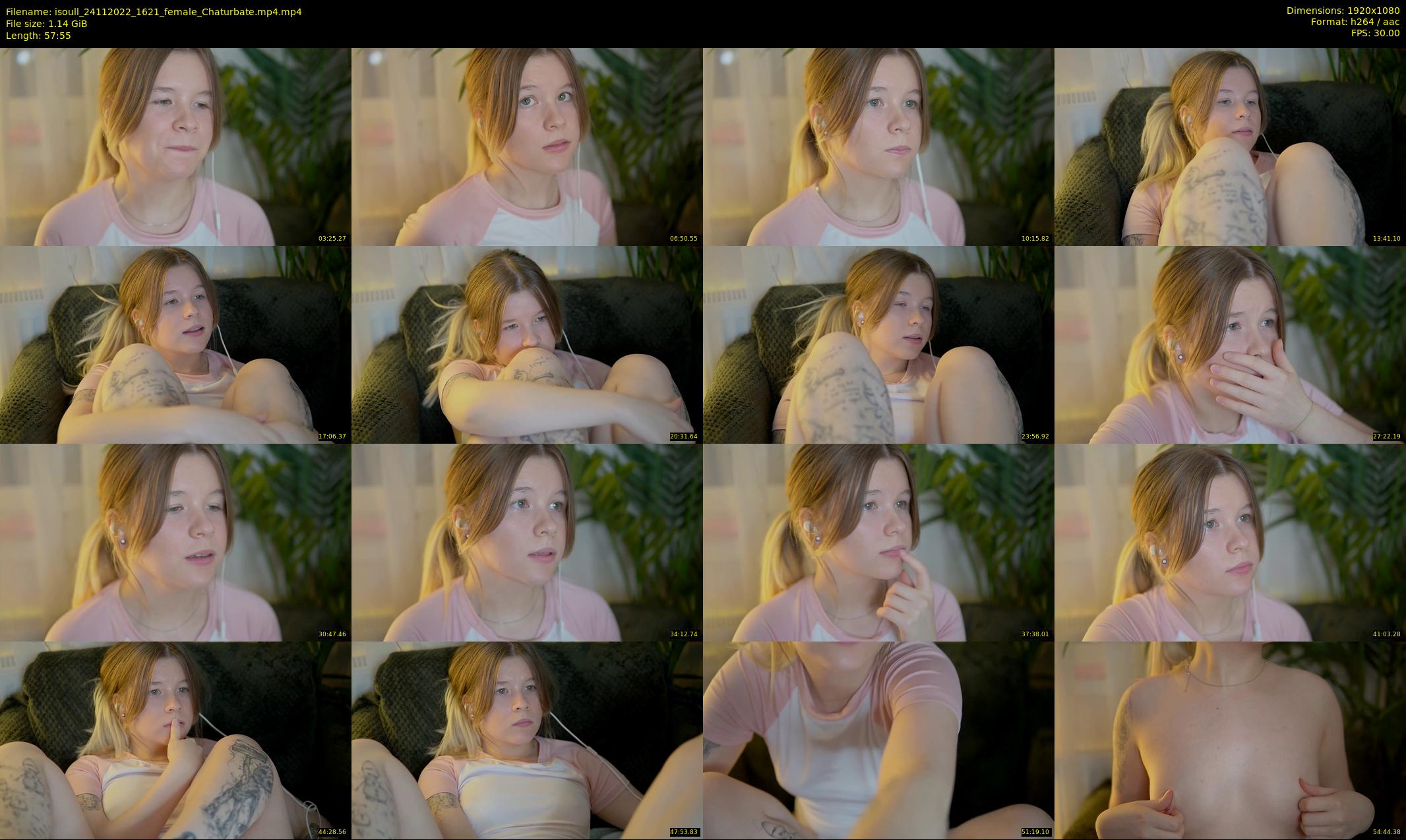 isoull — 58 minute Chaturbate female cam show recording, 1080p, Nov 24, 2022