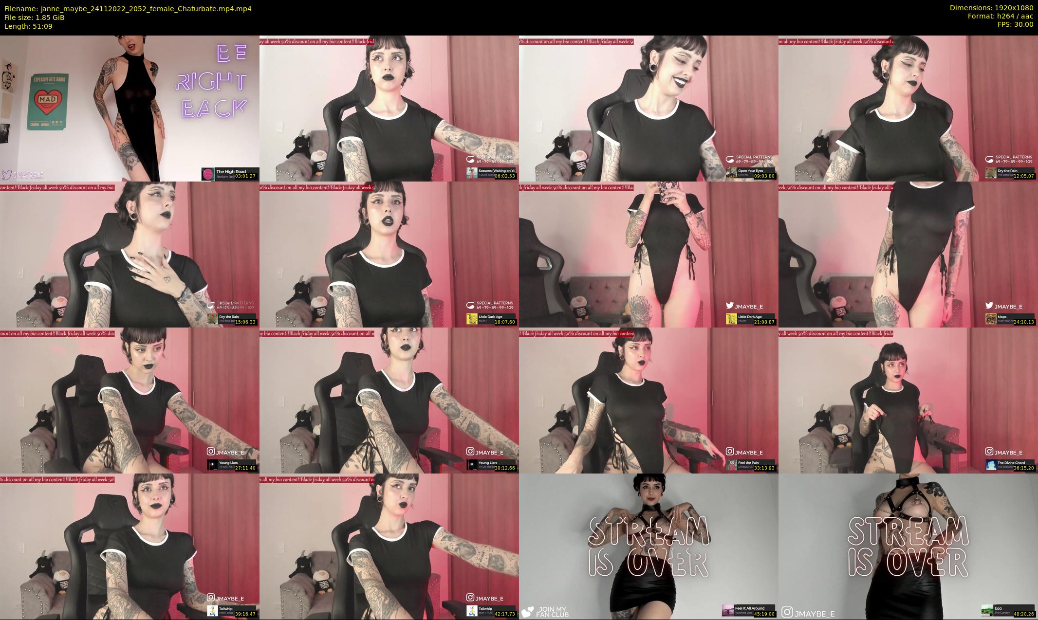 janne_maybe — 52 minute Chaturbate female cam show recording, 1080p, Nov 24, 2022