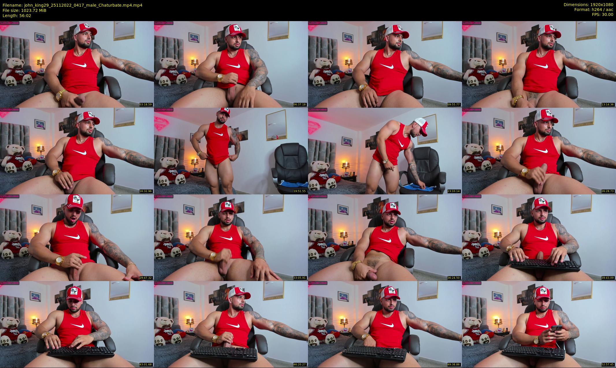john_king29 — 57 minute Chaturbate male cam show recording, 1080p, Nov 25, 2022