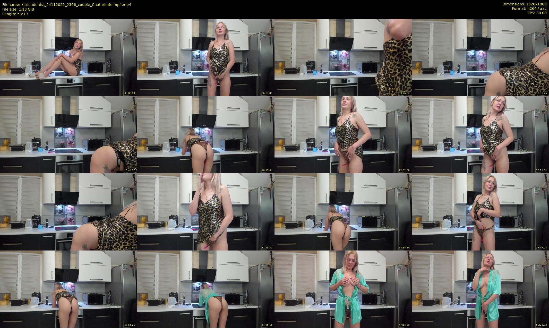 karinadeniss — 54 minute Chaturbate couple cam show recording, 1080p, Nov 24, 2022