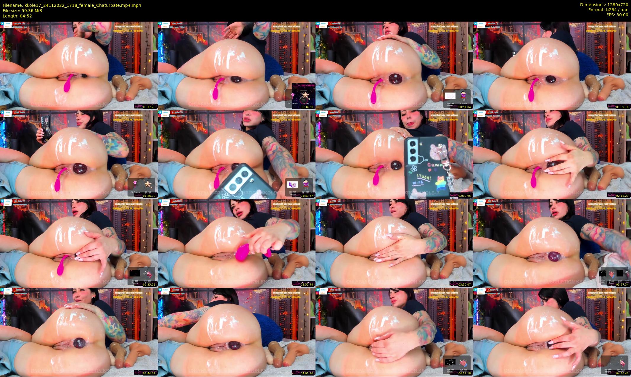 kkole17 — 5 minute Chaturbate female cam show recording, 720p, Nov 24, 2022