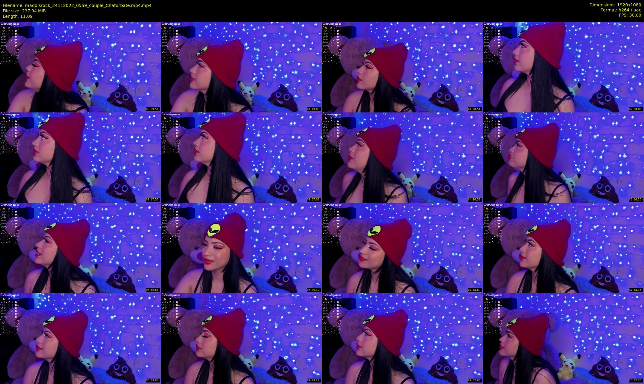 maddisrock — 12 minute Chaturbate couple cam show recording, 1080p, Nov 24, 2022