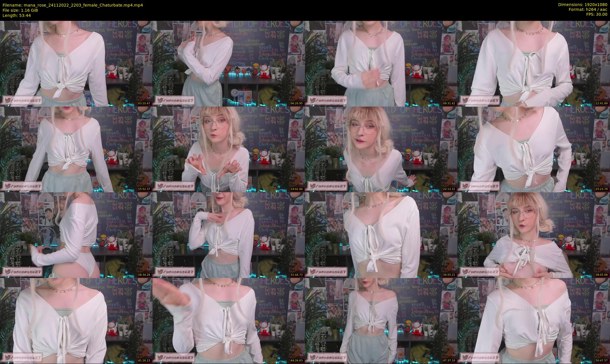 mana_rose — 54 minute Chaturbate female cam show recording, 1080p, Nov 24, 2022
