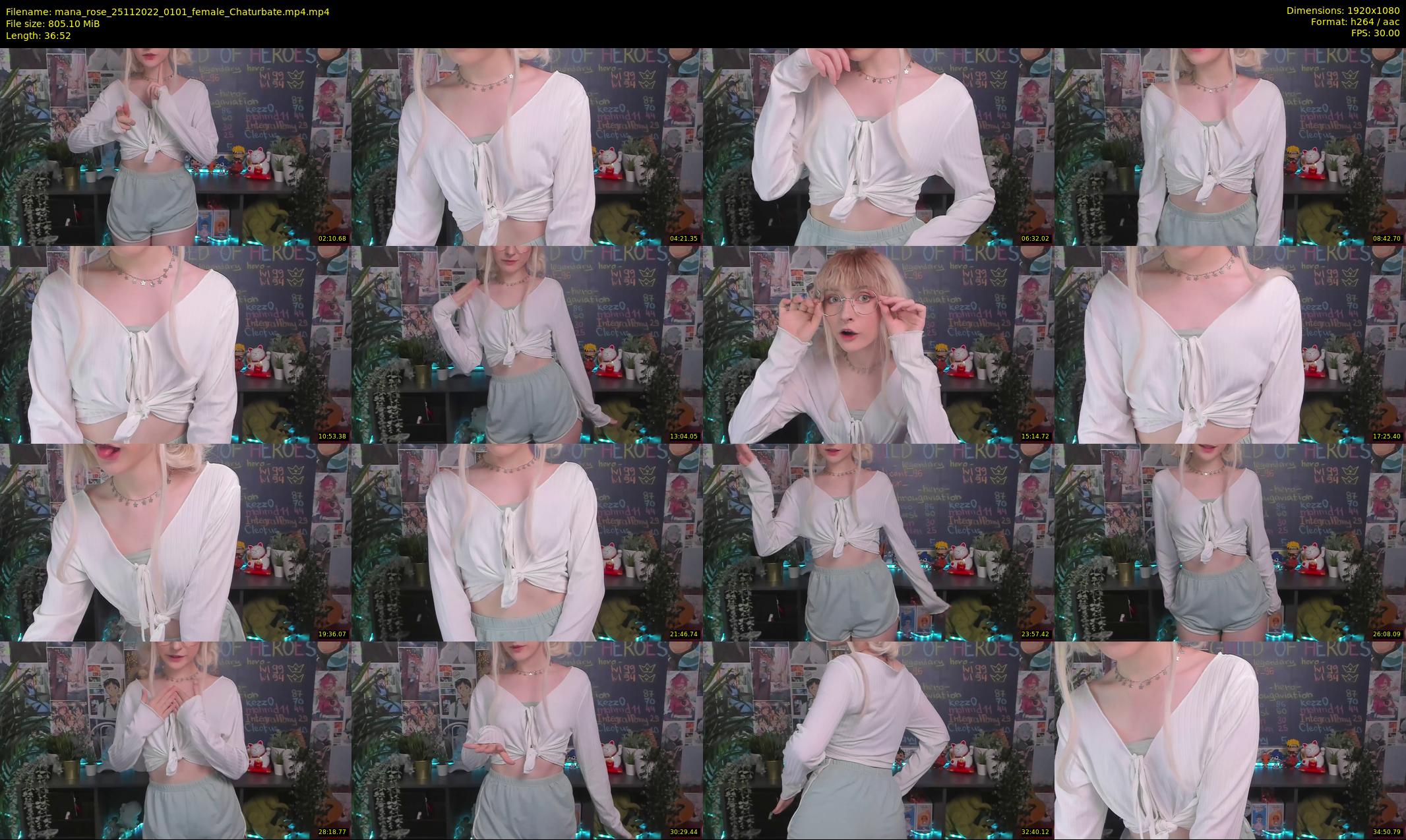 mana_rose — 37 minute Chaturbate female cam show recording, 1080p, Nov 25, 2022